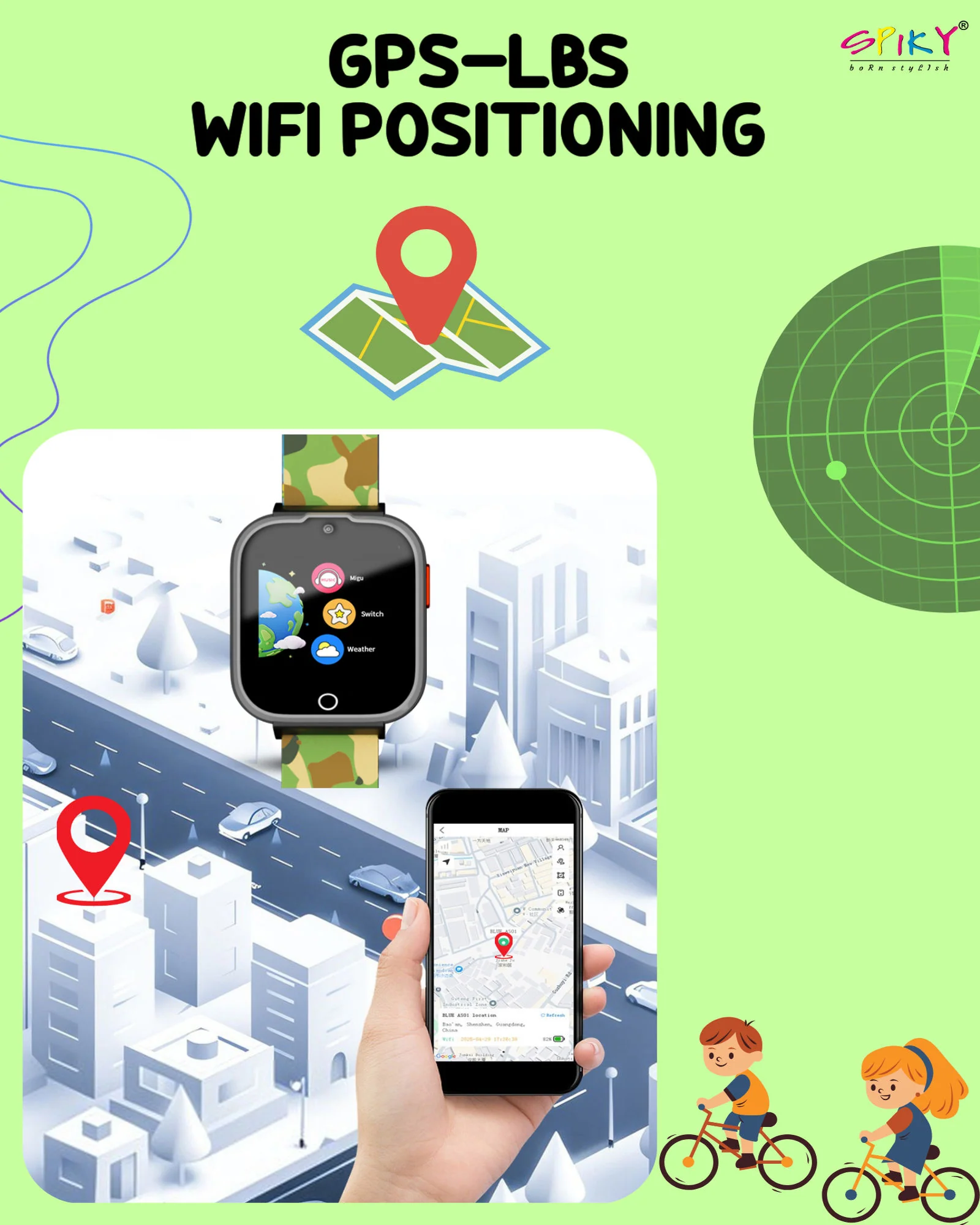 Spiky Cyclops 4g Voice Calling Kids Smartwatch - Image 11