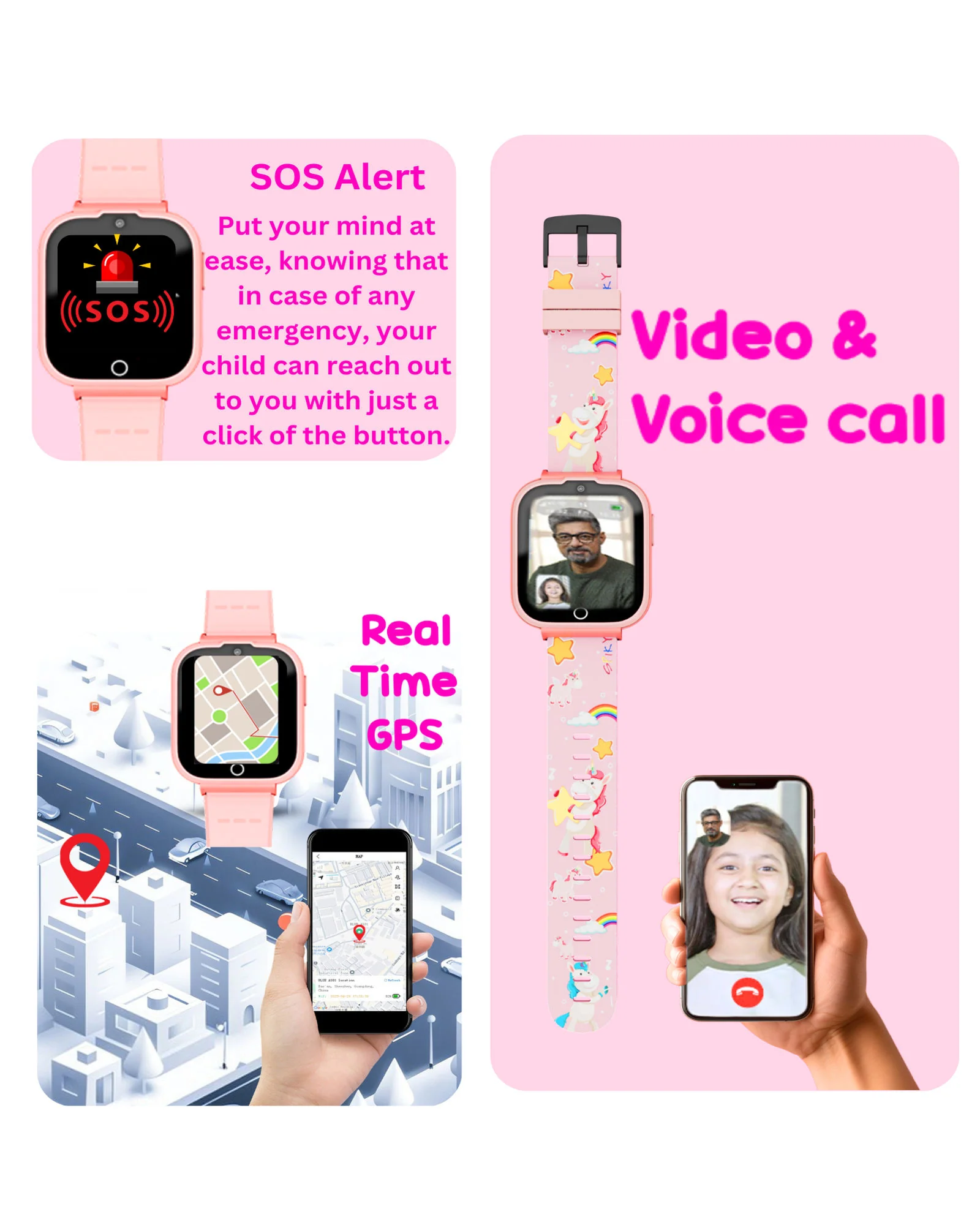 Spiky Cyclops 4g Voice Calling Kids Smartwatch - Image 16