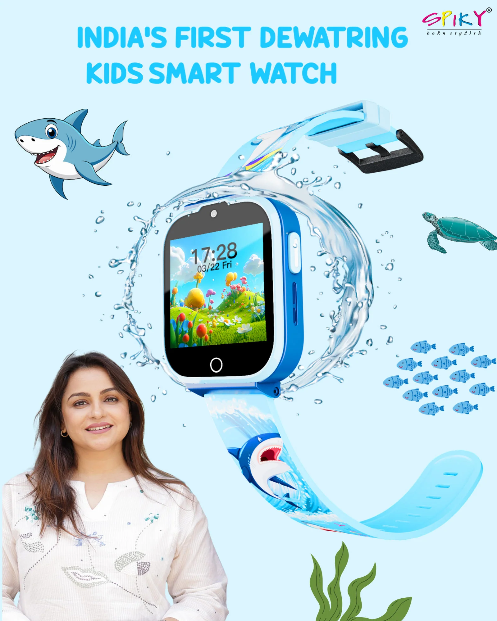 Spiky Cyclops 4g Voice Calling Kids Smartwatch - Image 23