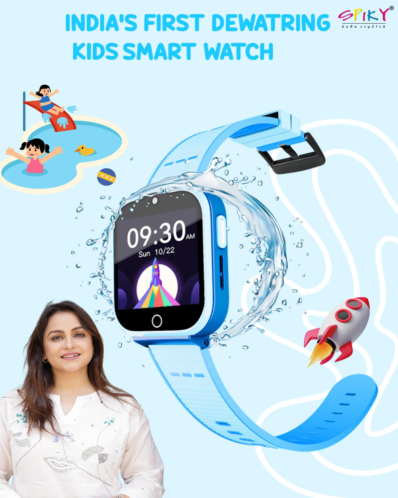 Spiky Cyclops 4g Voice Calling Kids Smartwatch - Image 47