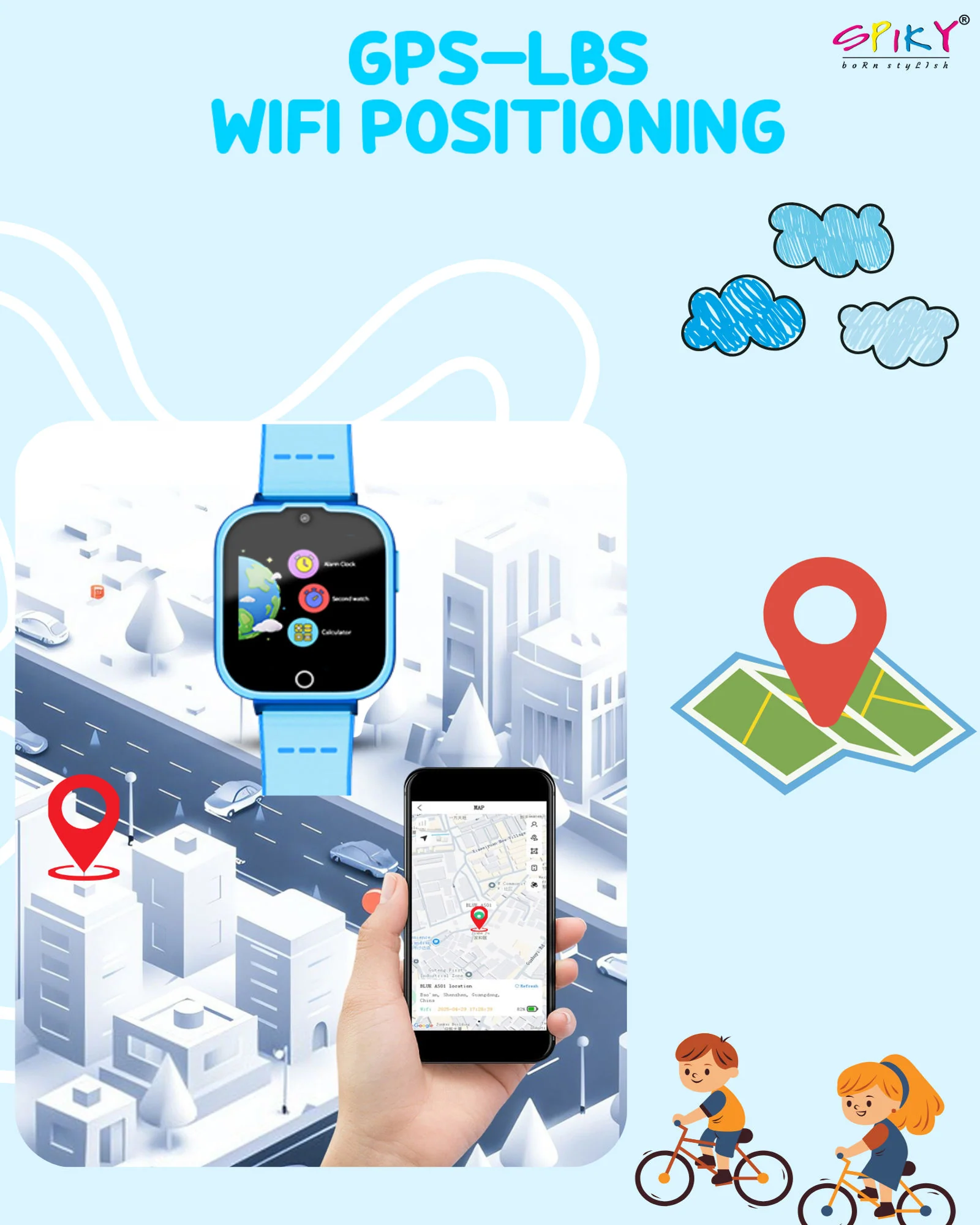 Spiky Cyclops 4g Voice Calling Kids Smartwatch - Image 51