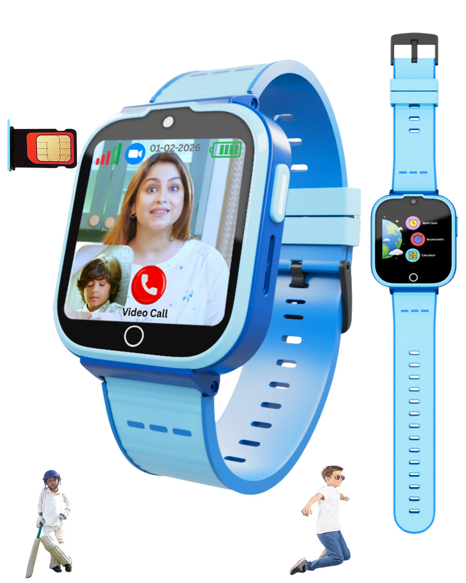 Spiky Cyclops 4g Voice Calling Kids Smartwatch - Image 6