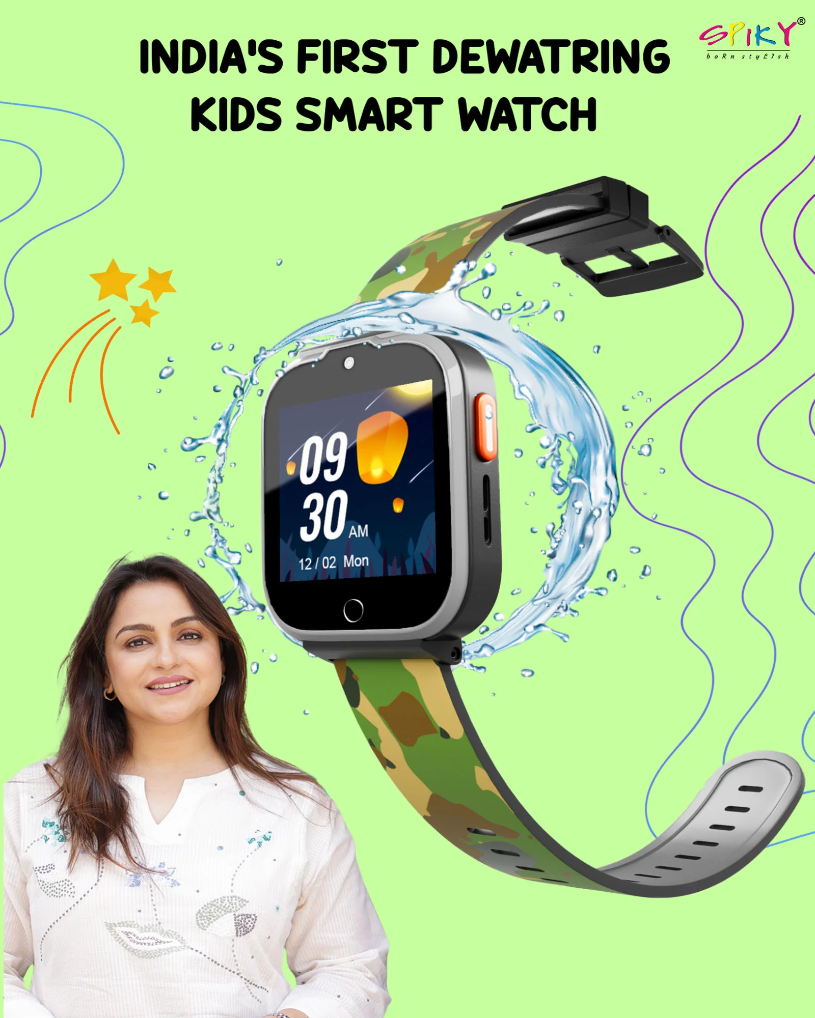 Spiky Cyclops 4g Voice Calling Kids Smartwatch - Image 39