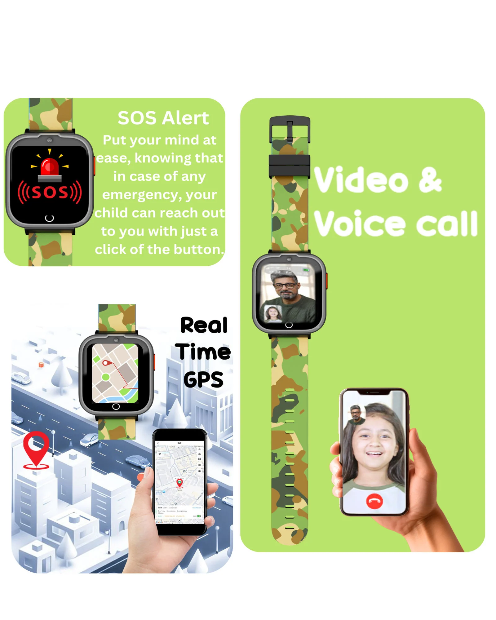 Spiky Cyclops 4g Voice Calling Kids Smartwatch - Image 16