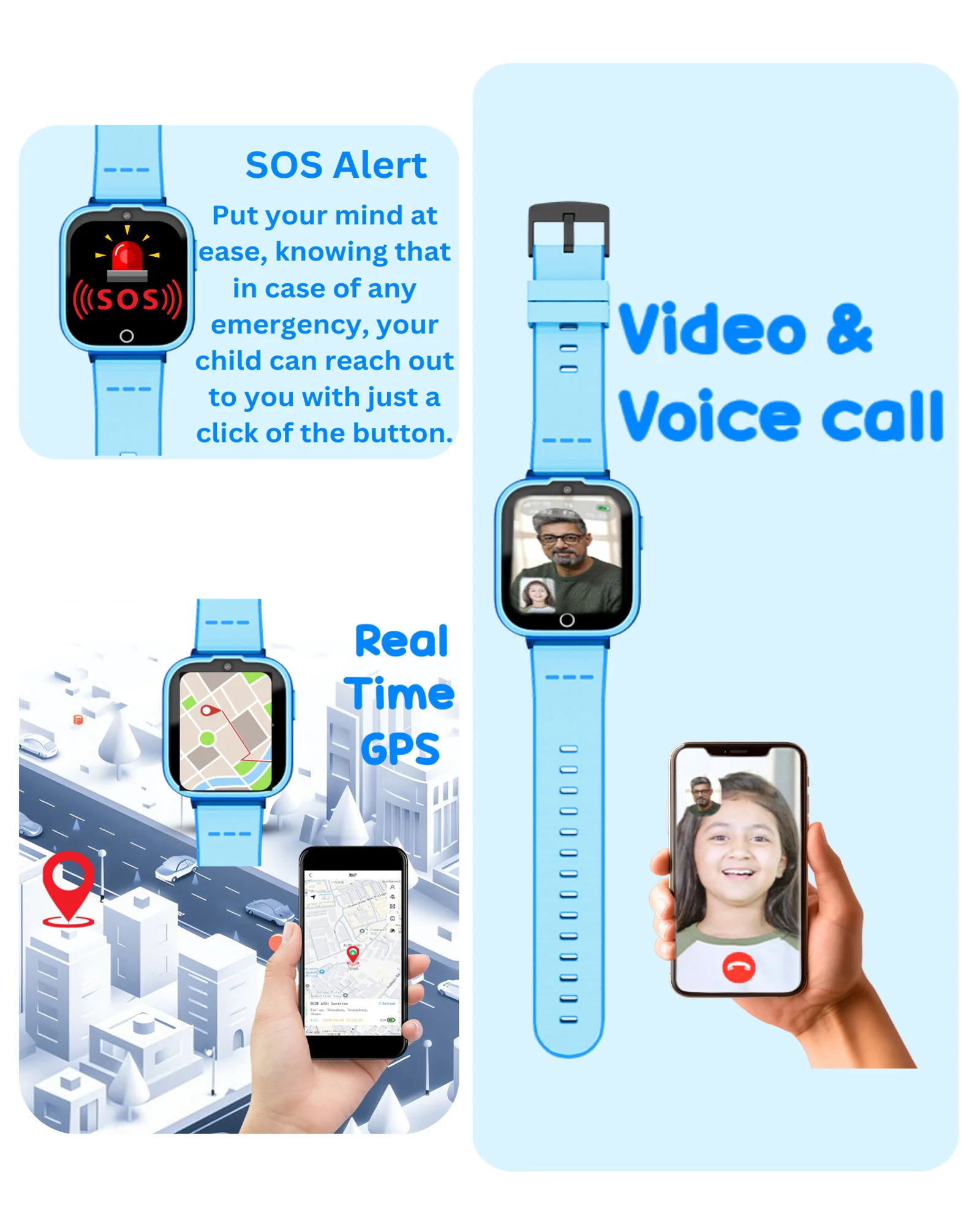 Spiky Cyclops 4g Voice Calling Kids Smartwatch - Image 32