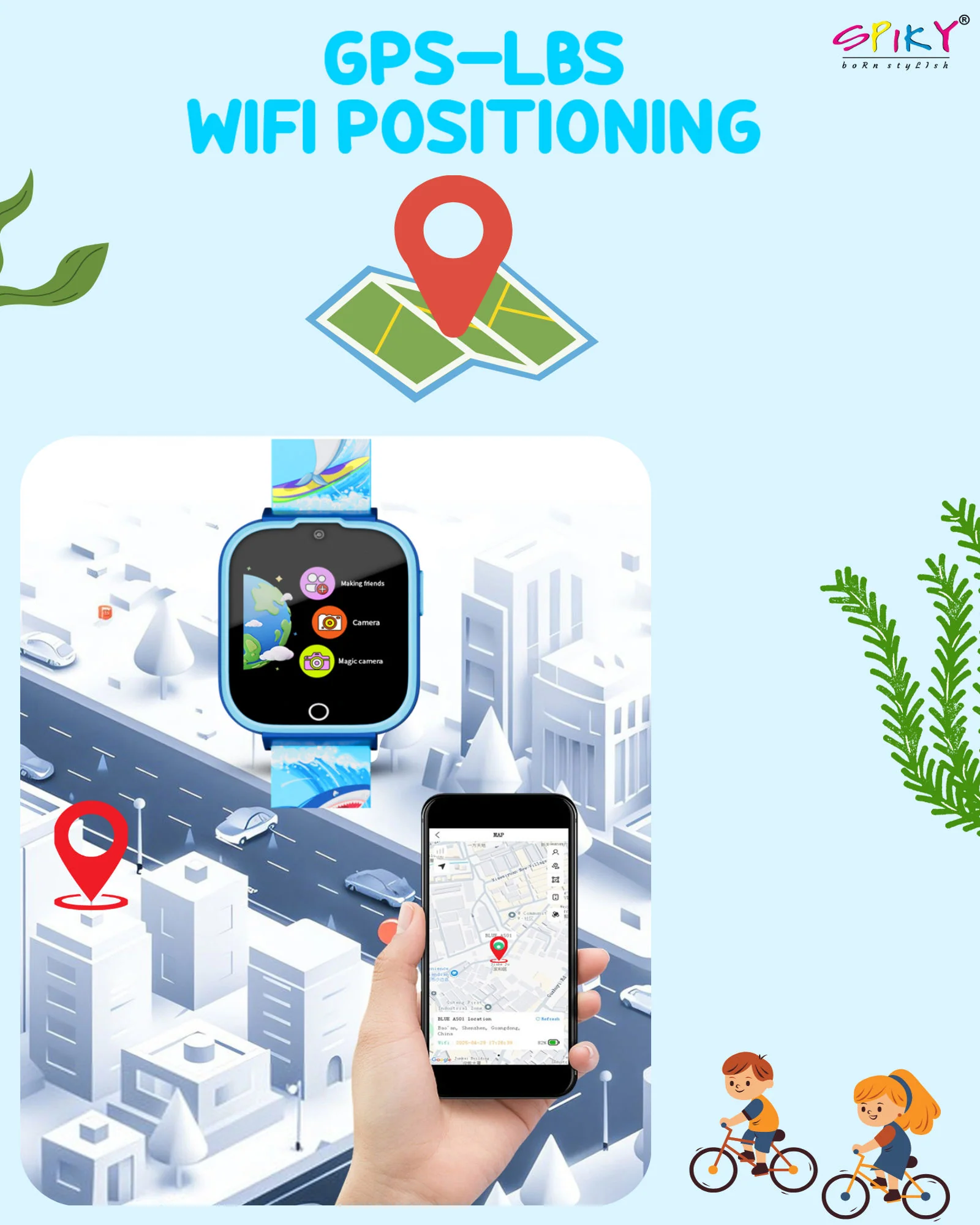 Spiky 4G Cyclops 4g Voice Calling Kids Smartwatch - Image 19