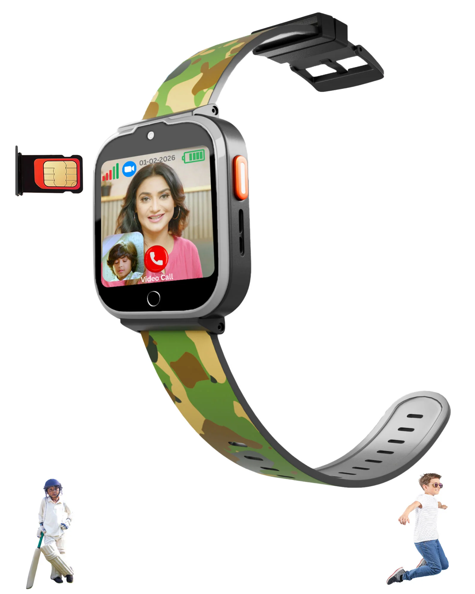 Spiky 4G Cyclops 4g Voice Calling Kids Smartwatch - Image 3