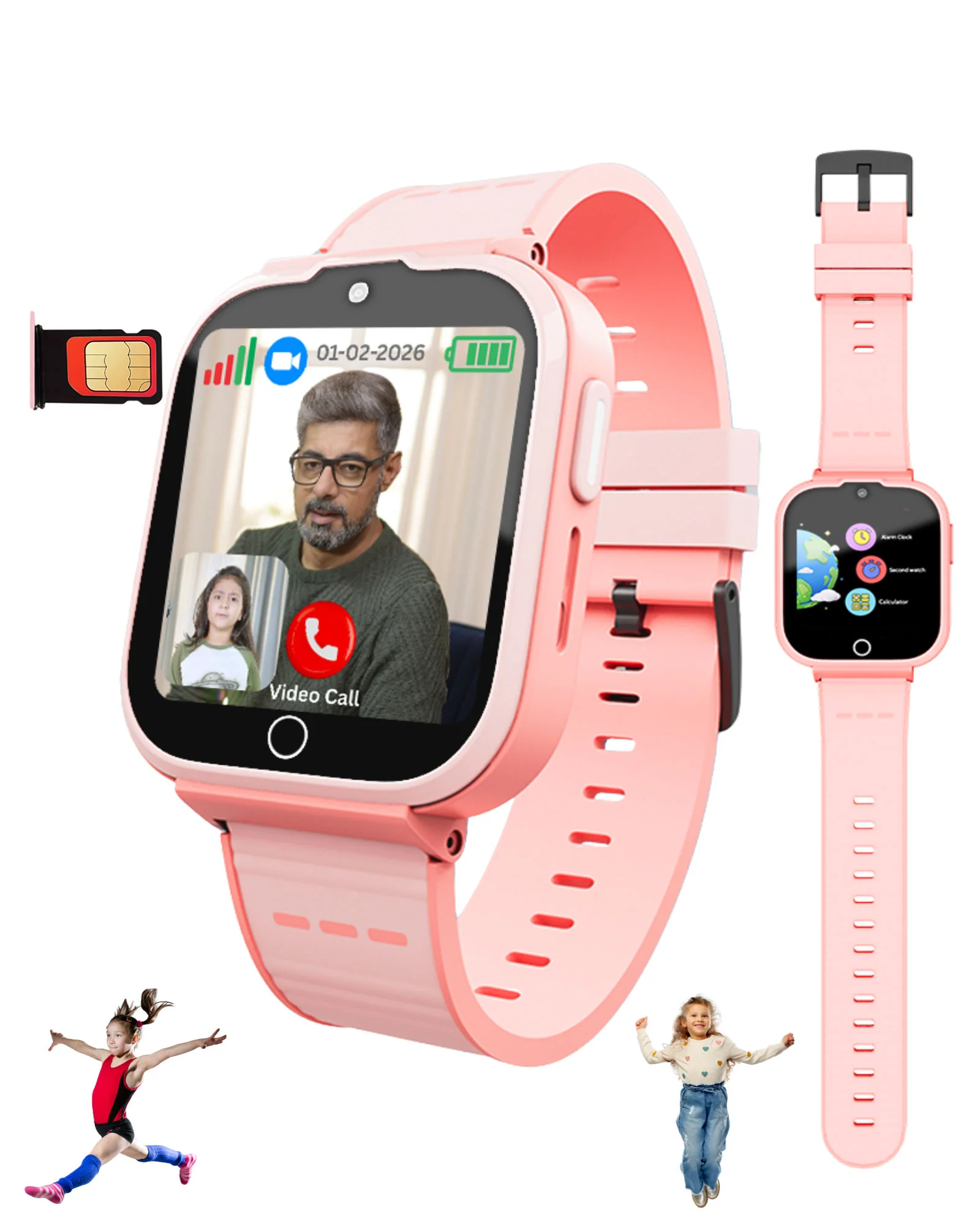 Spiky 4G Cyclops 4g Voice Calling Kids Smartwatch - Image 4