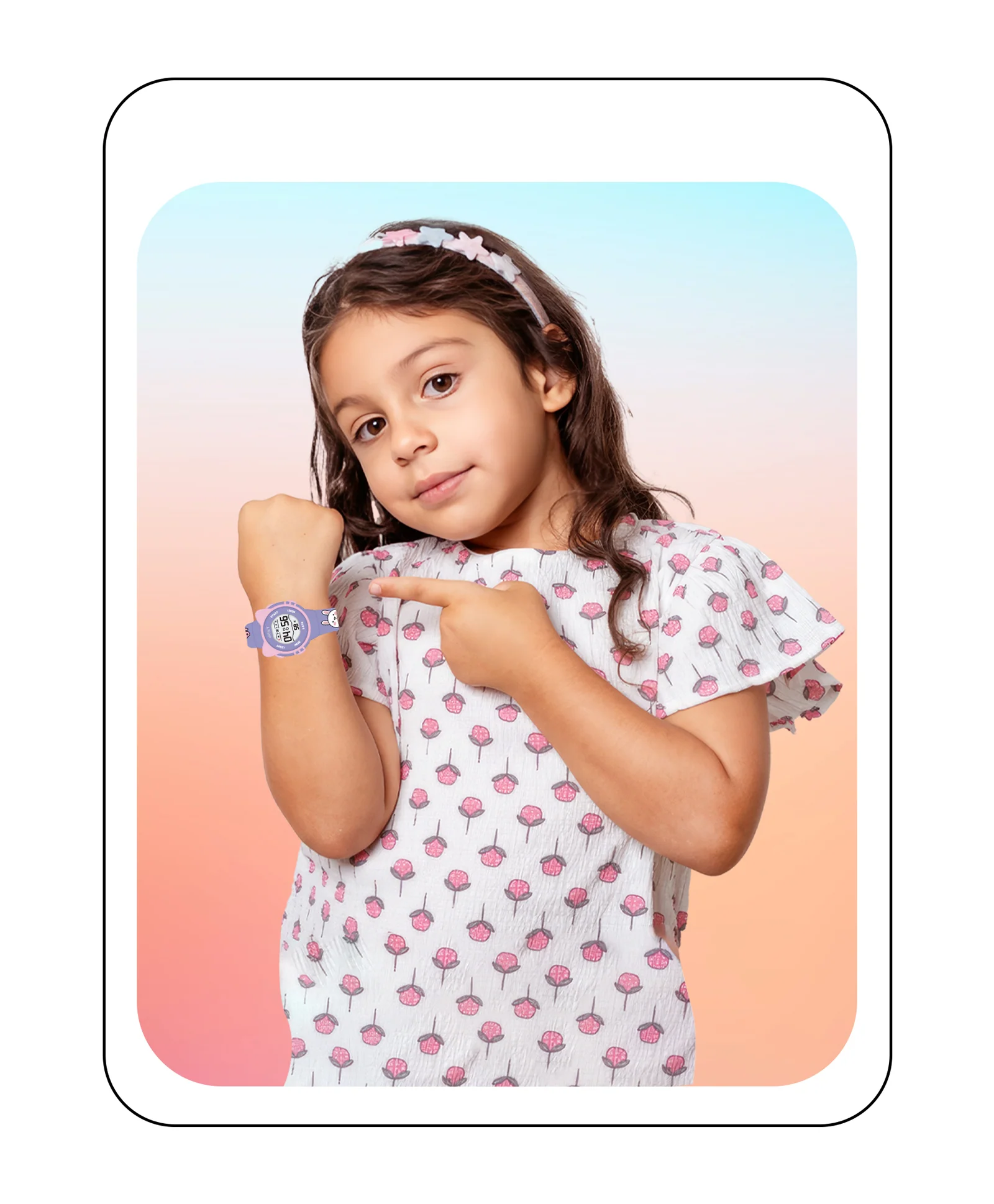 Spiky Eva17 Round Cat Shaped Digital Watch - Image 5