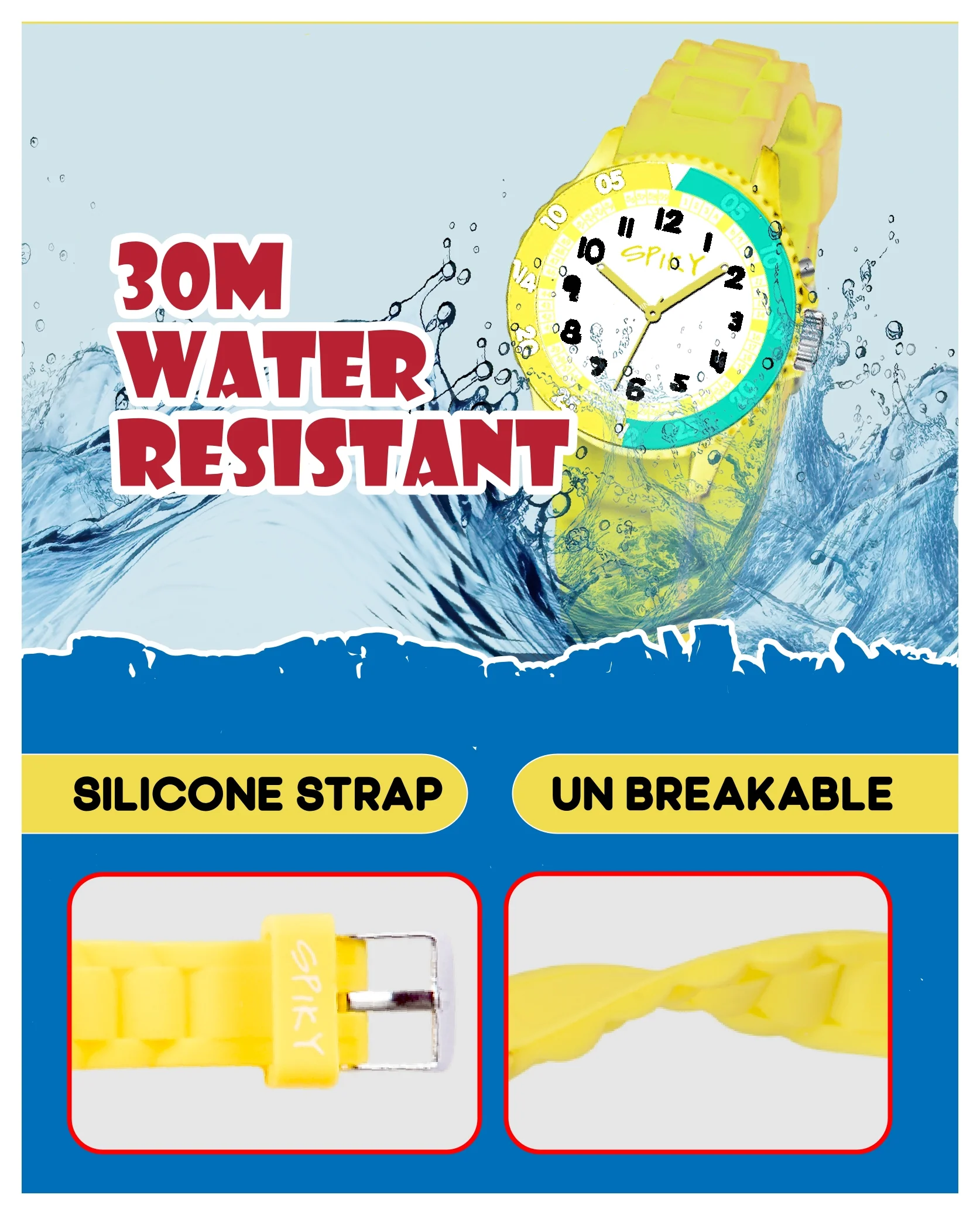 Spiky EVA30 Round Sports Analog Kids Watch - Image 40