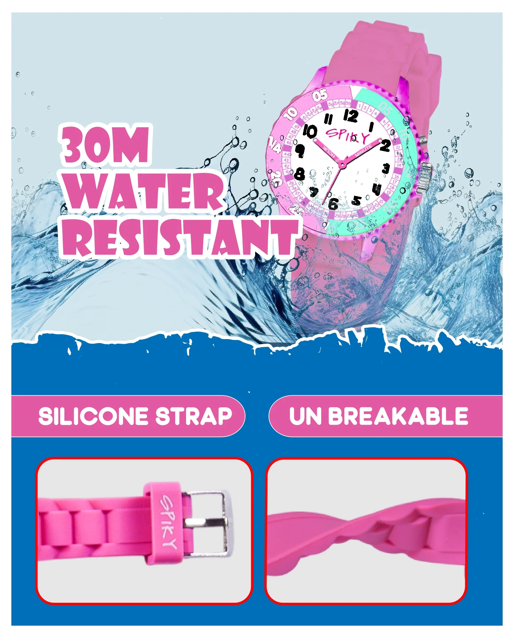 Spiky EVA30 Round Sports Analog Kids Watch - Image 5