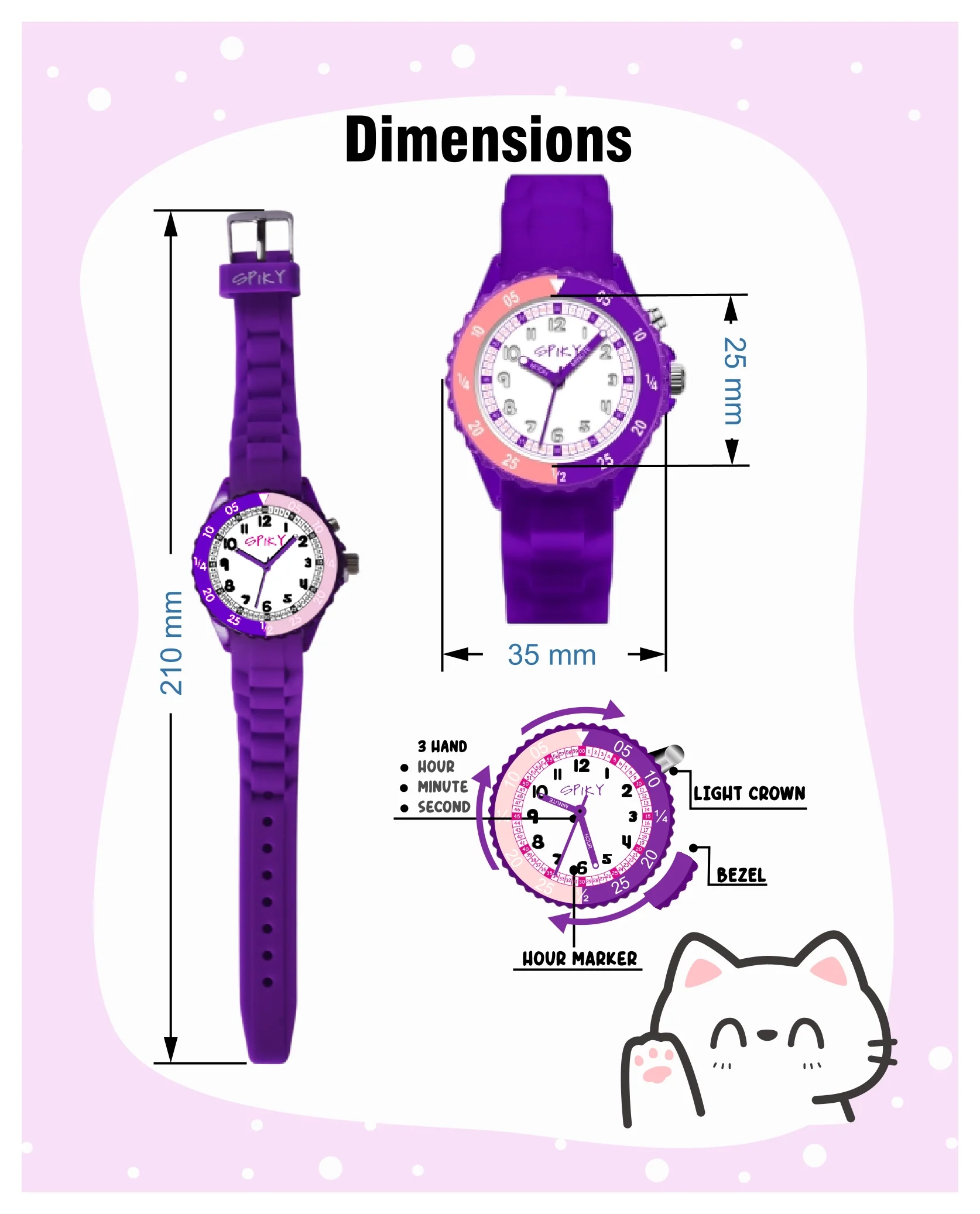 Spiky EVA30 Round Sports Analog Kids Watch - Image 17