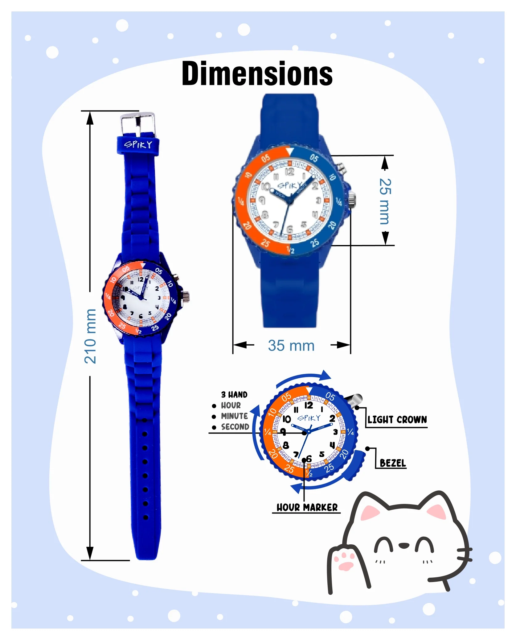 Spiky EVA30 Round Sports Analog Kids Watch - Image 24