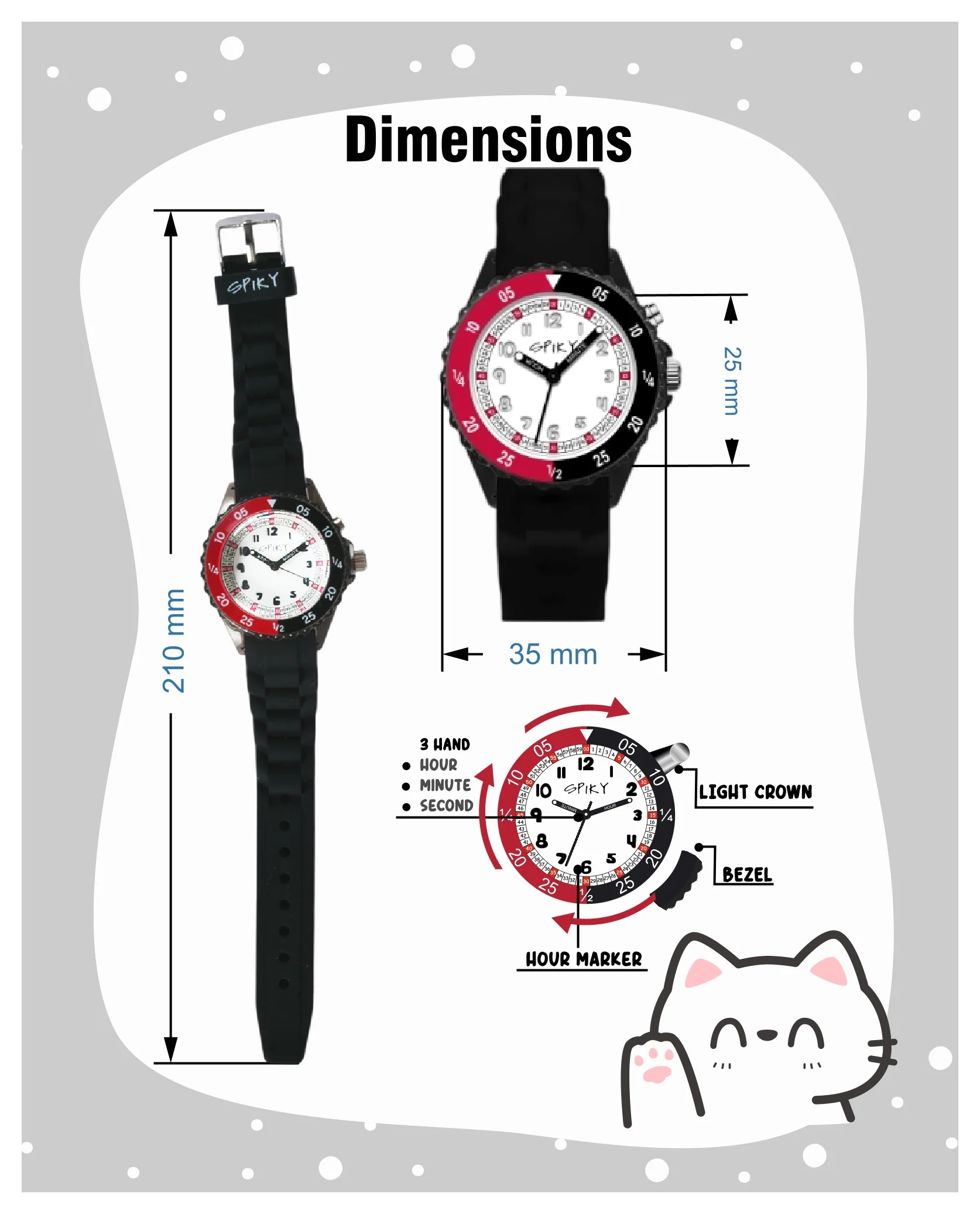 Spiky EVA30 Round Sports Analog Kids Watch - Image 31