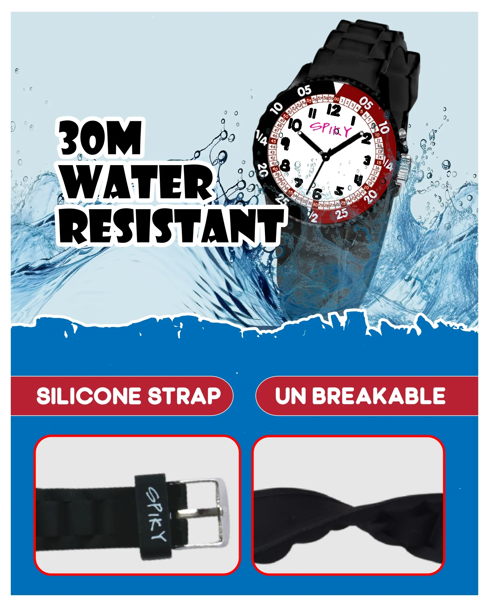 Spiky EVA30 Round Sports Analog Kids Watch - Image 33