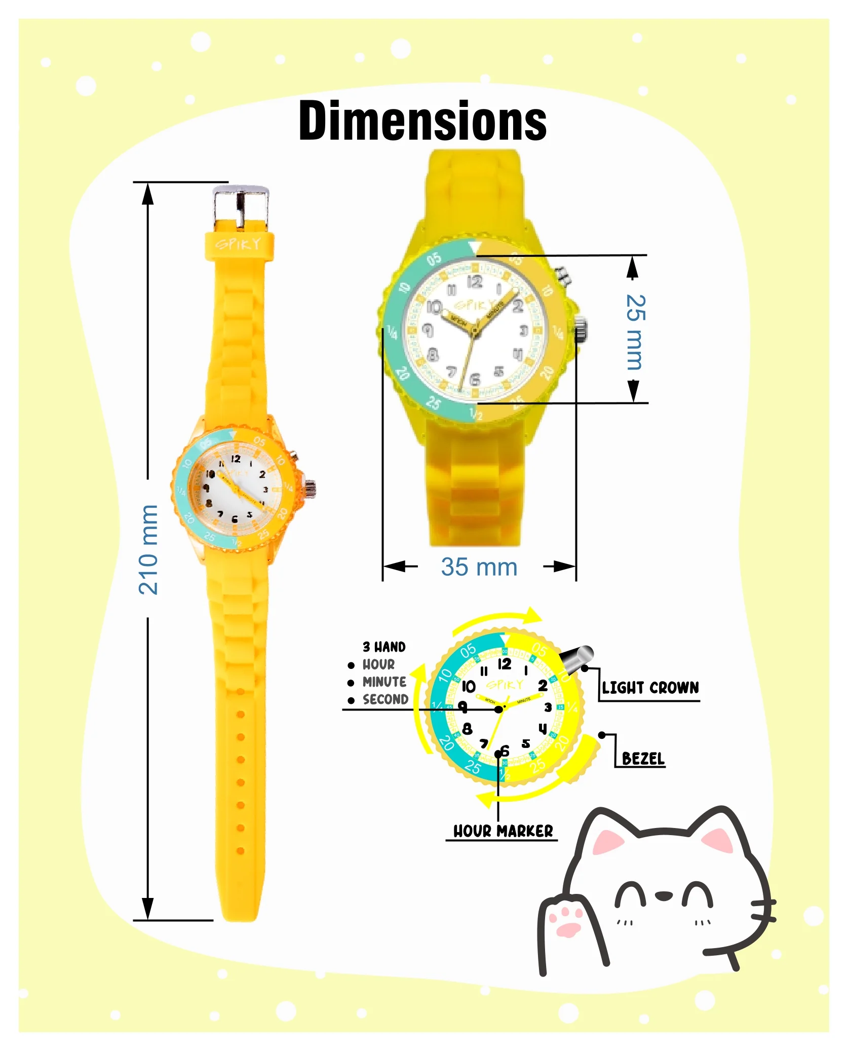 Spiky EVA30 Round Sports Analog Kids Watch - Image 38