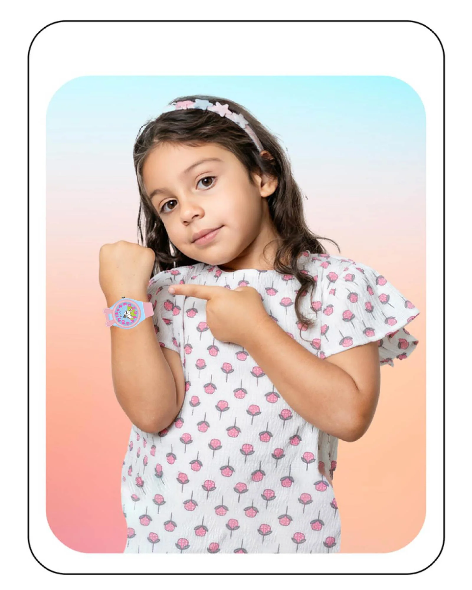 Spiky Fun & Cute Design Analog Kids Watch EVA35 - Image 22