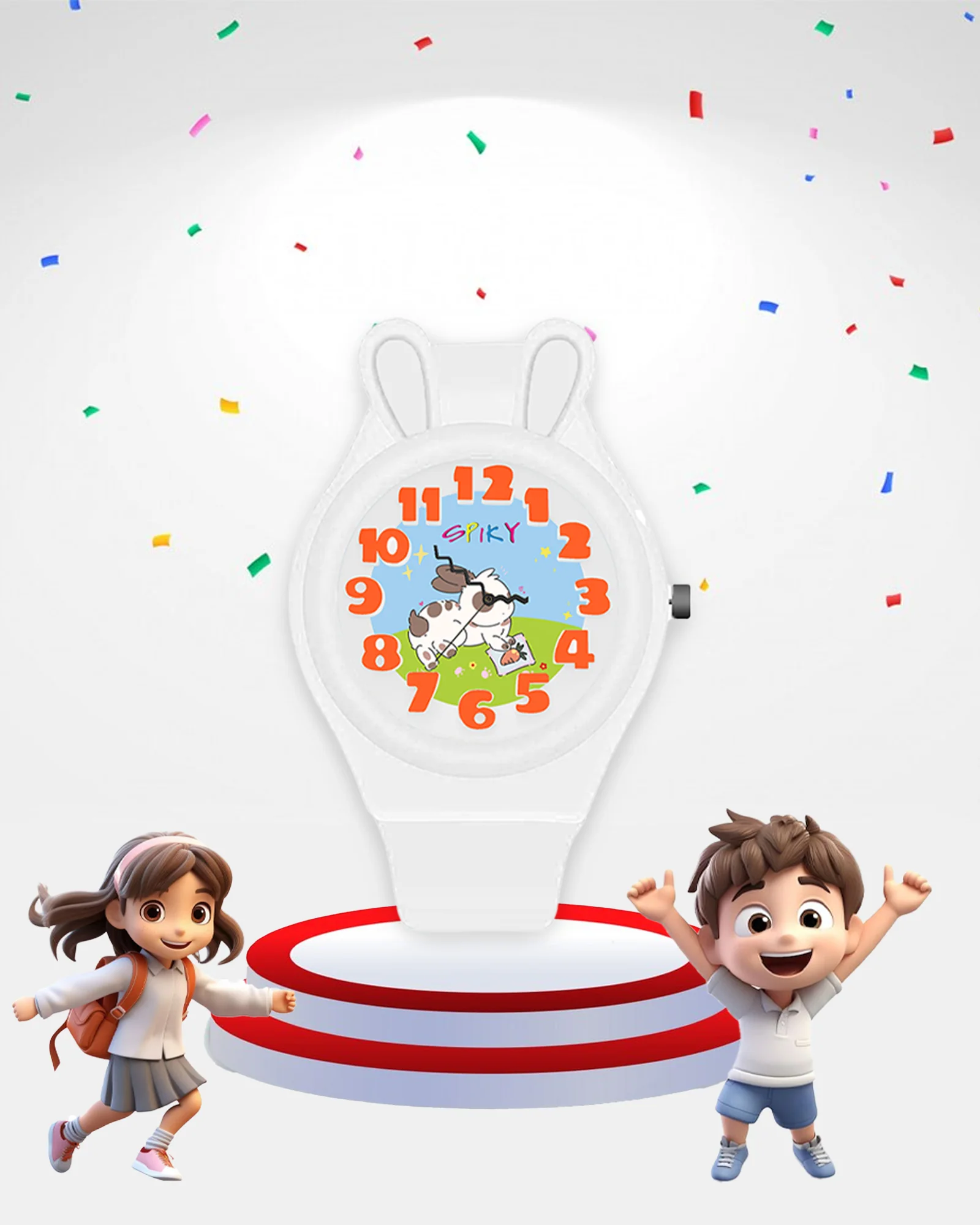 Spiky Fun & Cute Design Analog Kids Watch EVA35 - Image 10