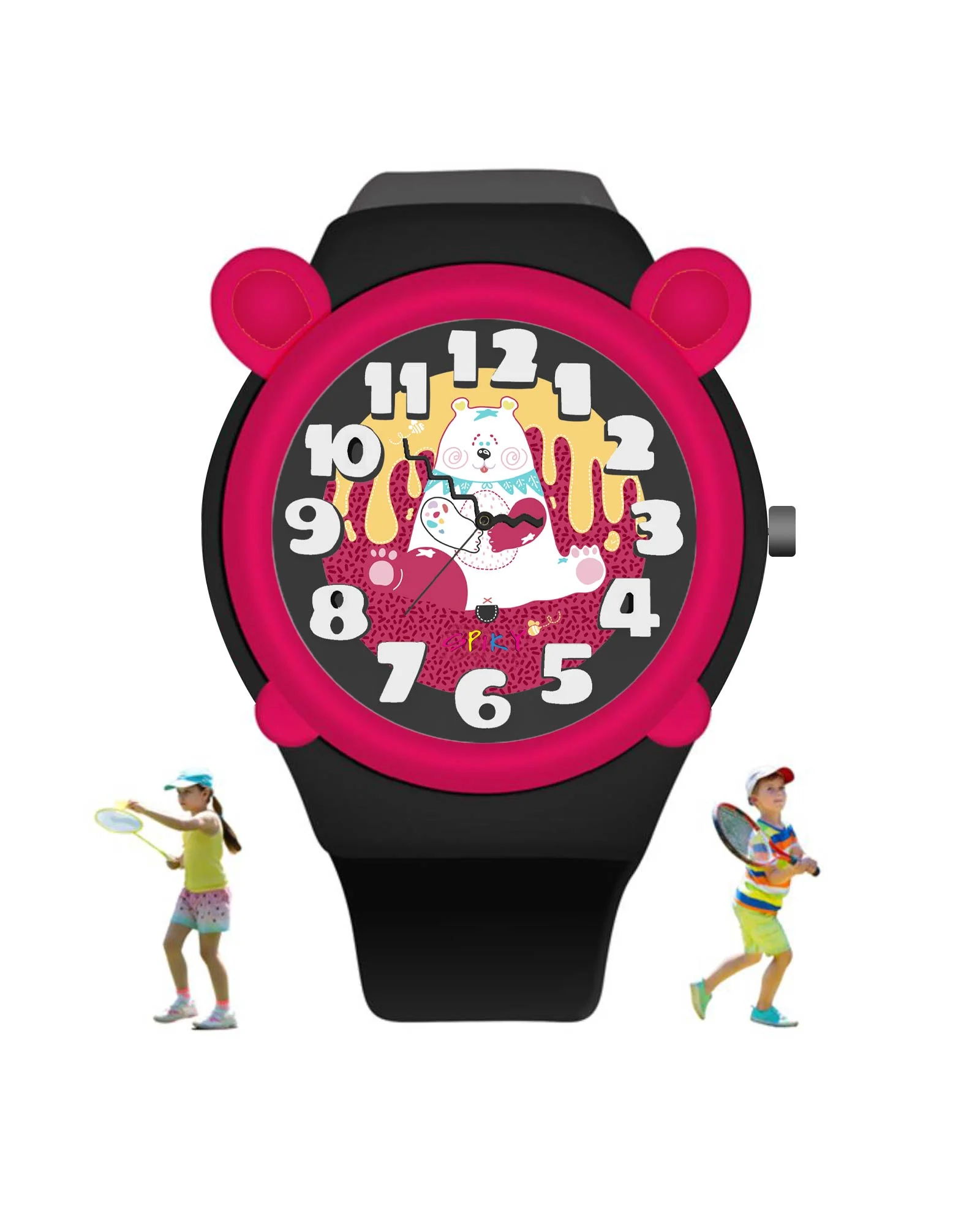 Spiky Fun & Cute Design Analog Kids Watch EVA35 - Image 40
