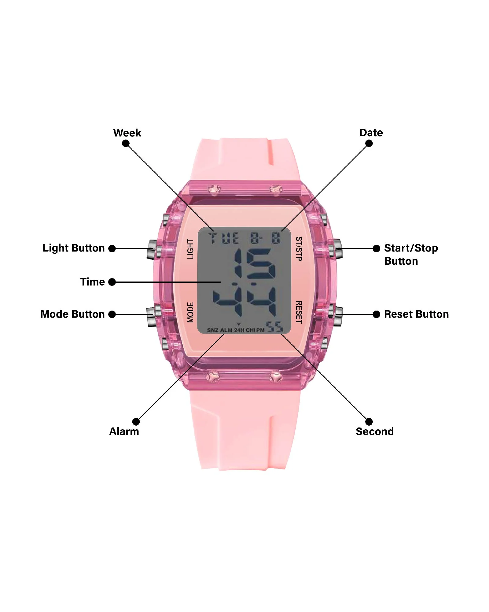Spiky Digital Sports Watch for Kids EVA36 - Image 17