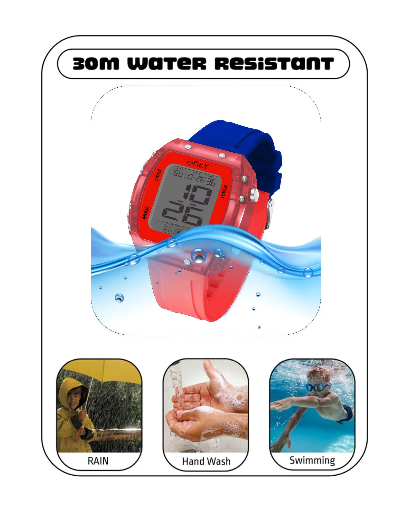 Spiky Digital Sports Watch for Kids EVA36 - Image 26