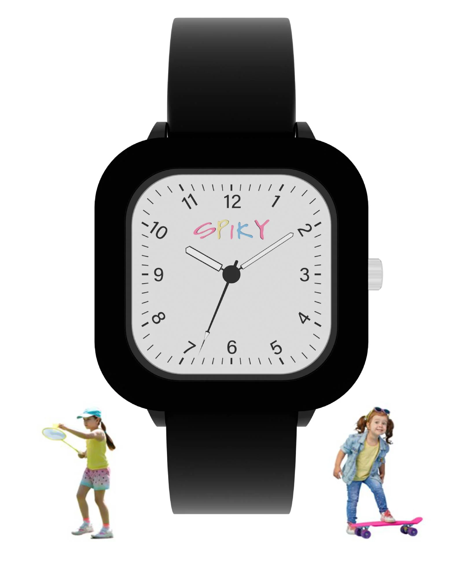 Spiky Square Stylish Analog Watch for Kids EVA37 - Image 11