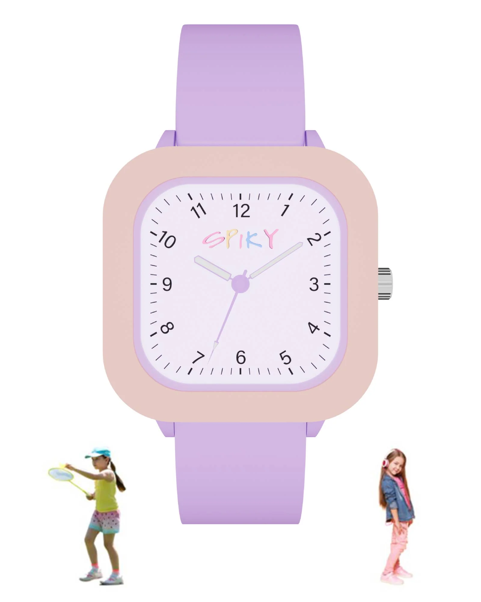 Spiky Square Stylish Analog Watch for Kids EVA37 - Image 31