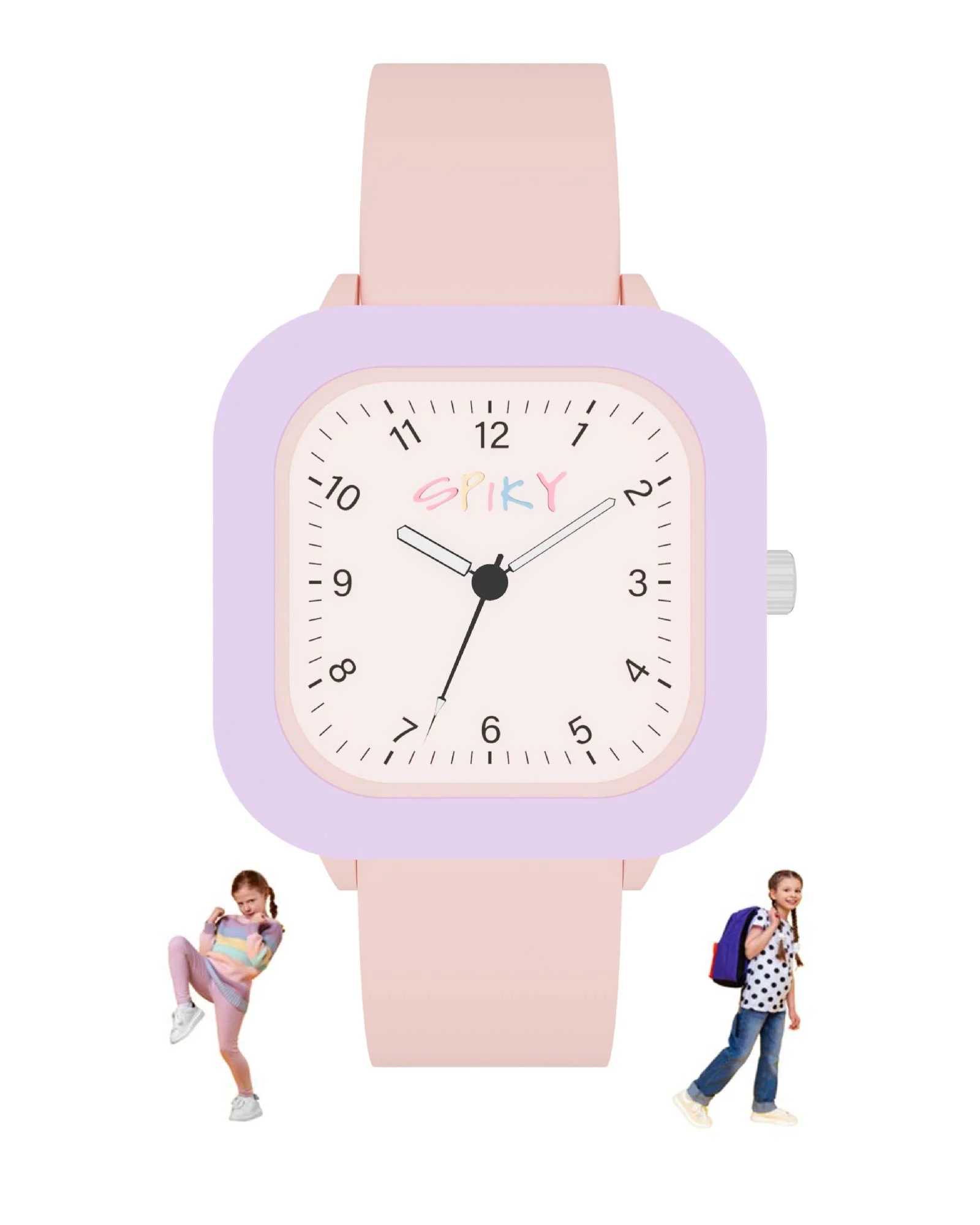 Spiky Square Stylish Analog Watch for Kids EVA37 - Image 11