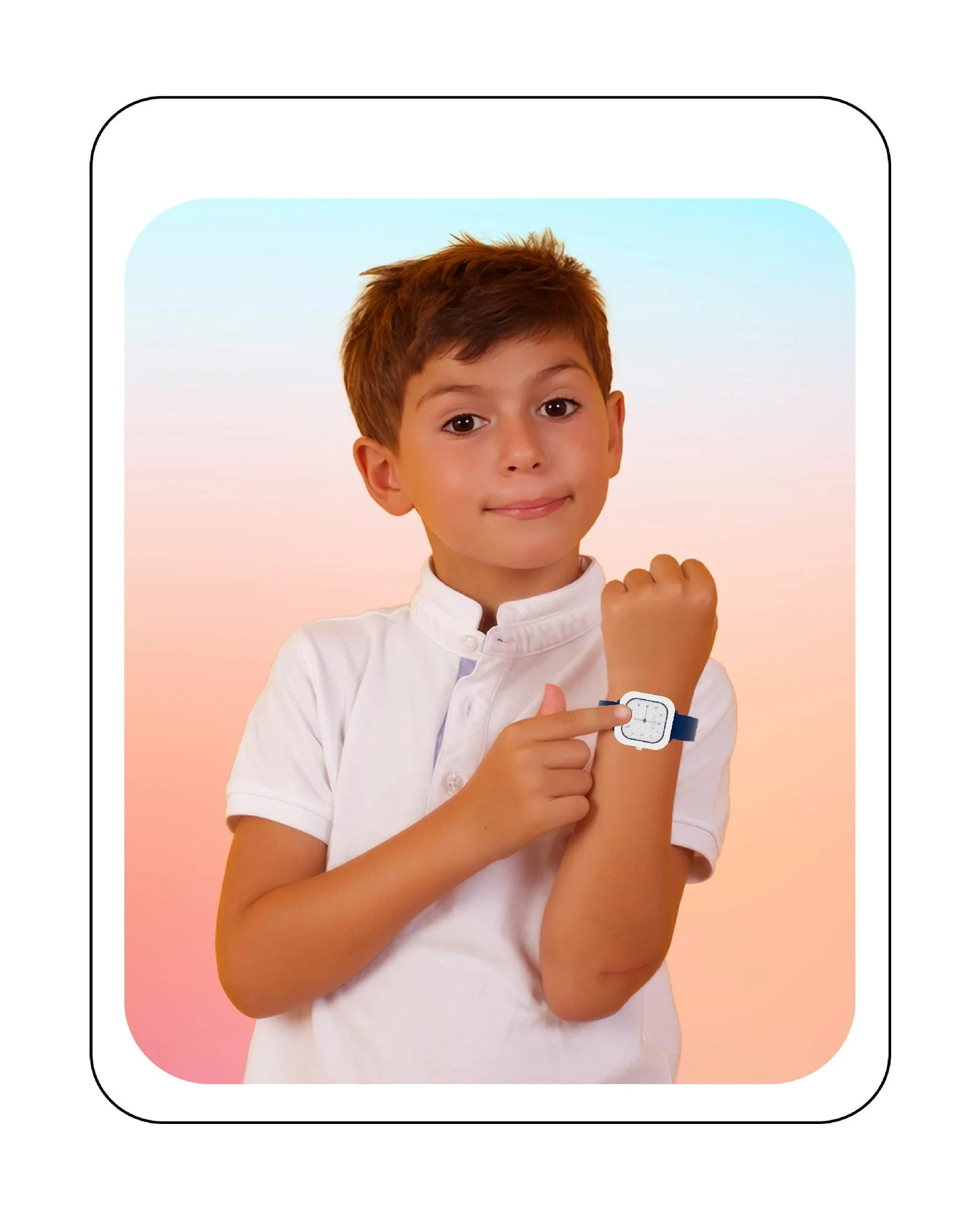 Spiky Square Stylish Analog Watch for Kids EVA37 - Image 34