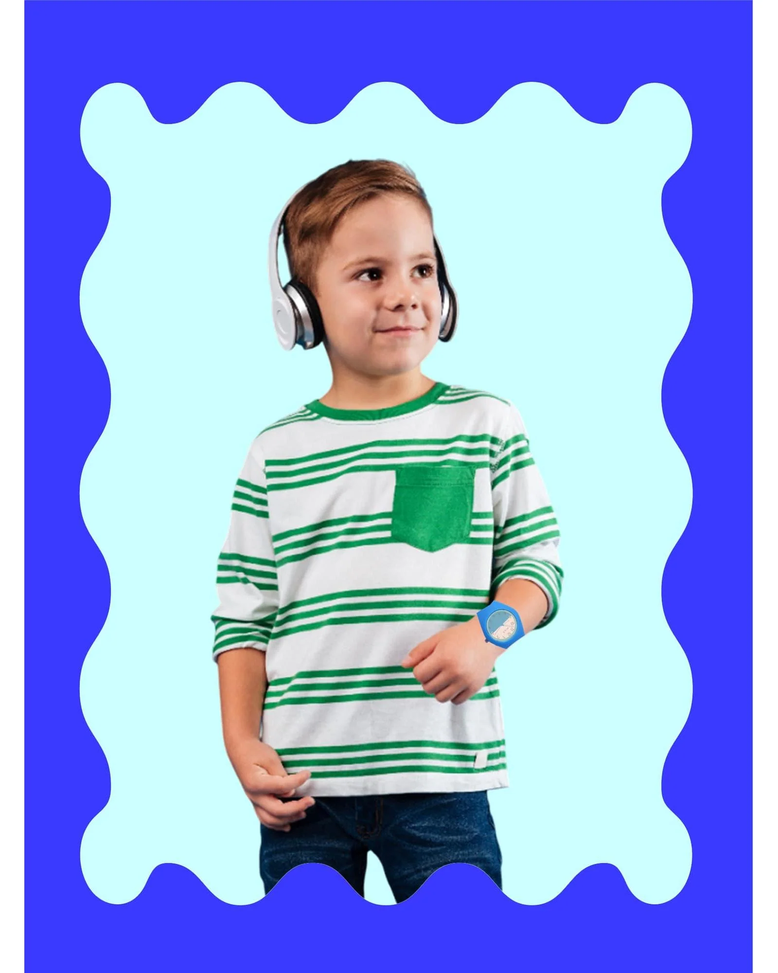 Spiky Round Casual Analog Kids Watch EVA39 - Image 10