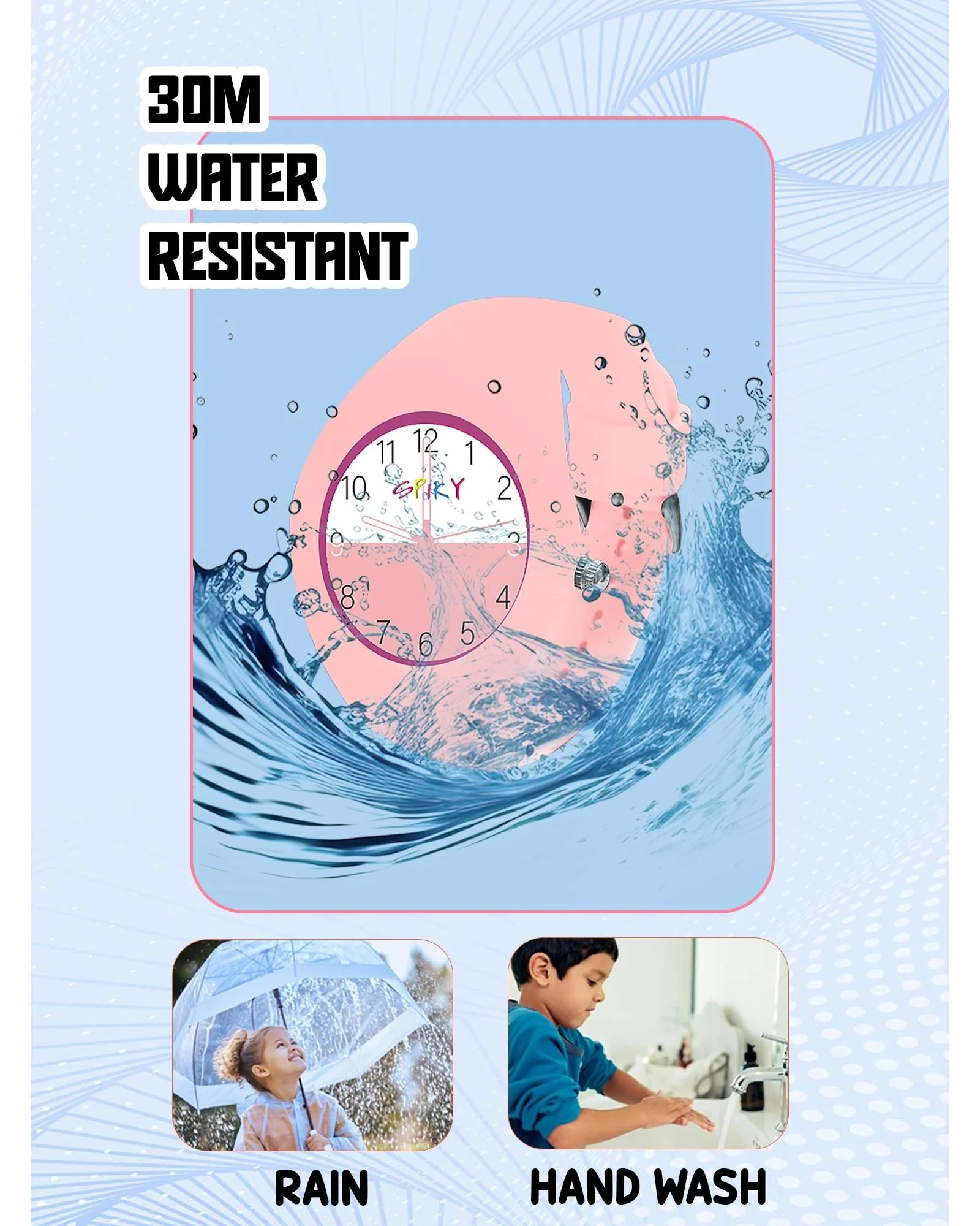 Spiky Round Casual Analog Kids Watch EVA39 - Image 11