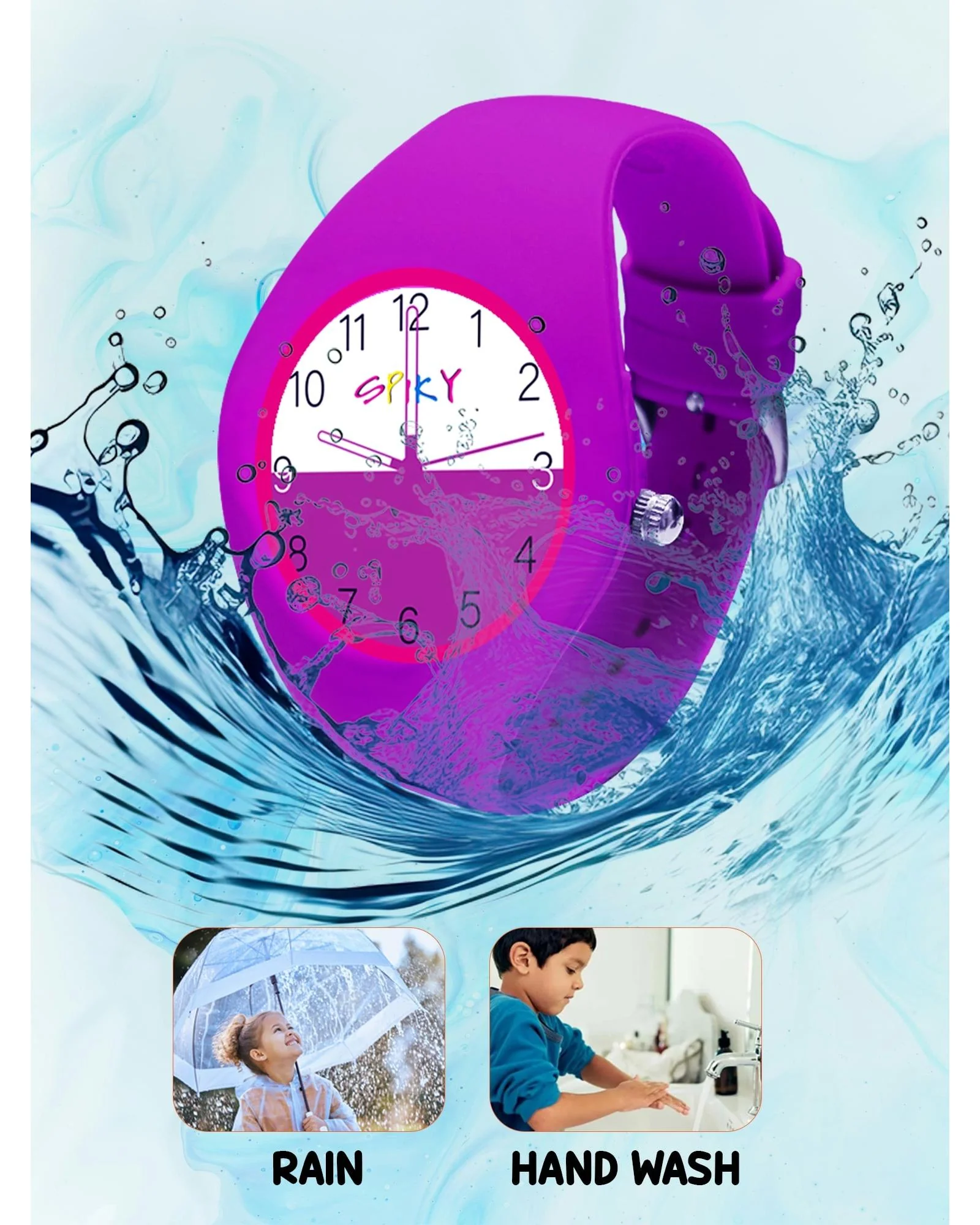 Spiky Round Casual Analog Kids Watch EVA39 - Image 18