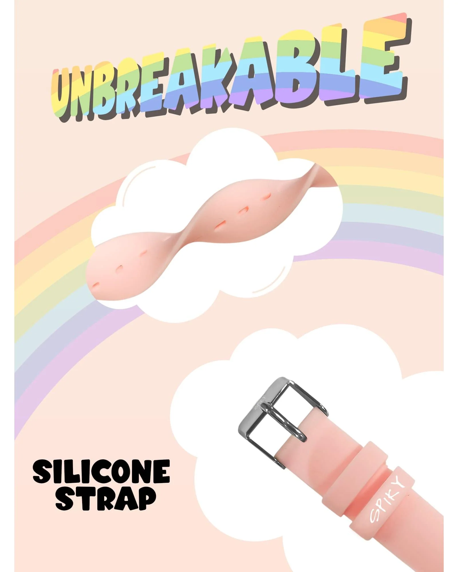 Spiky Round Casual Analog Kids Watch EVA39 - Image 12