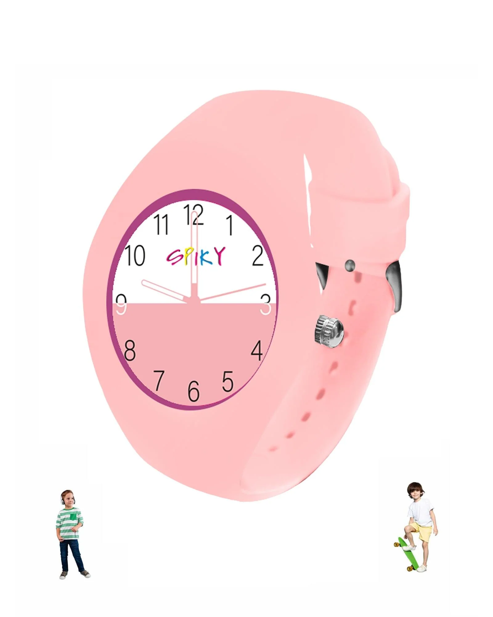 Spiky Round Casual Analog Kids Watch EVA39 - Image 8