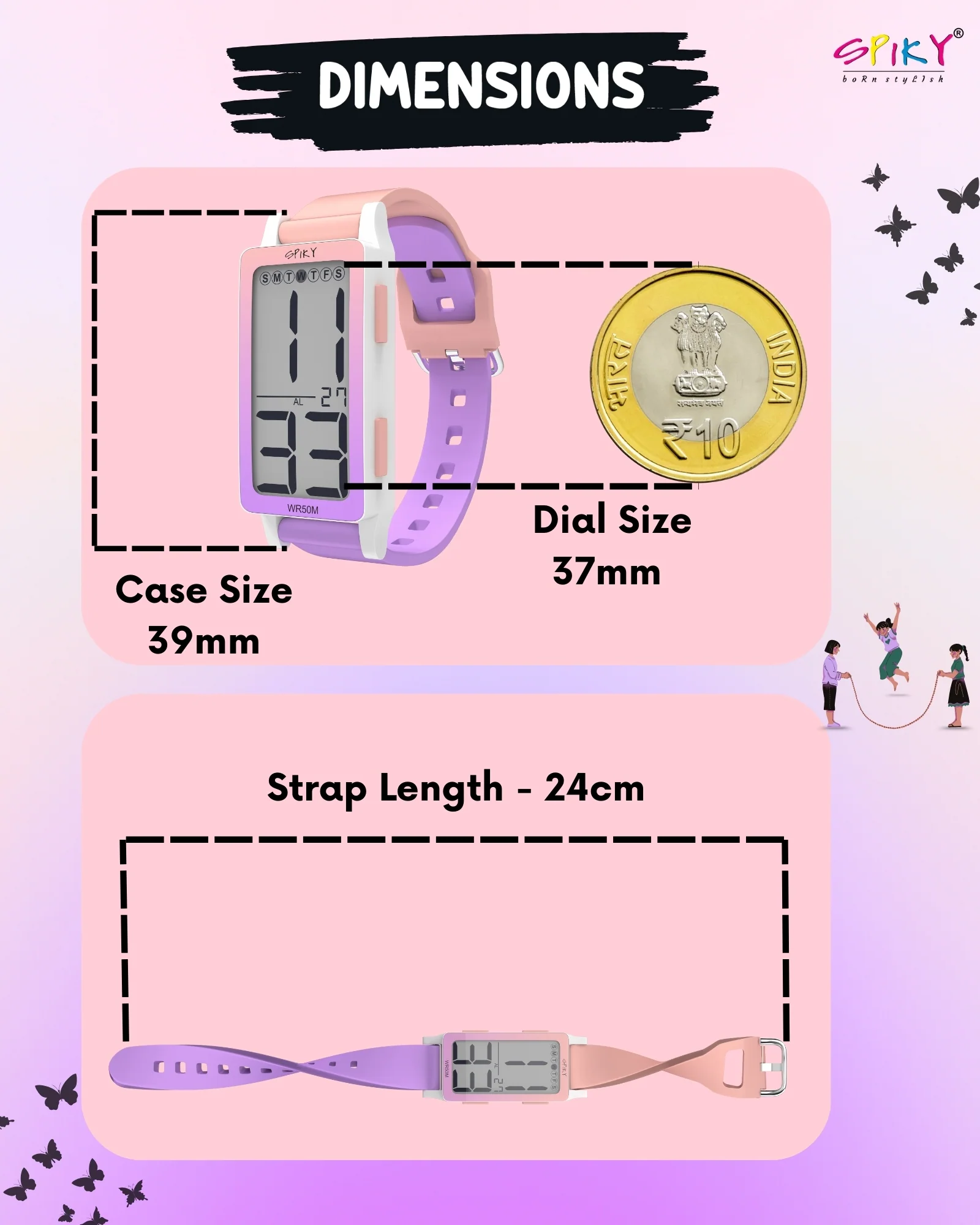 Spiky  Multi-functional Digital Sports Watch for Kids EVA44 - Image 11