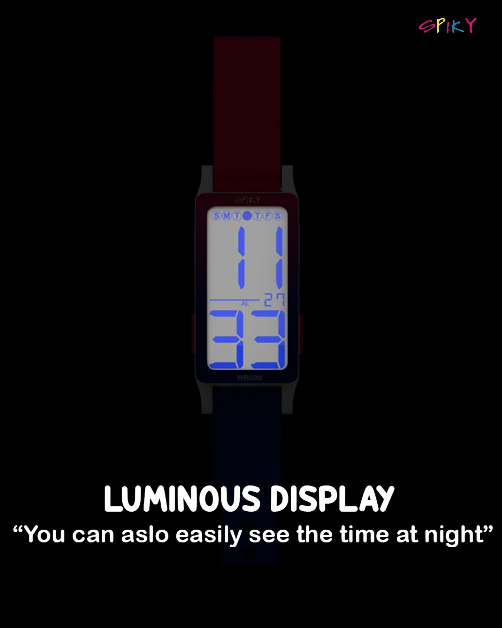 Spiky  Multi-functional Digital Sports Watch for Kids EVA44 - Image 6