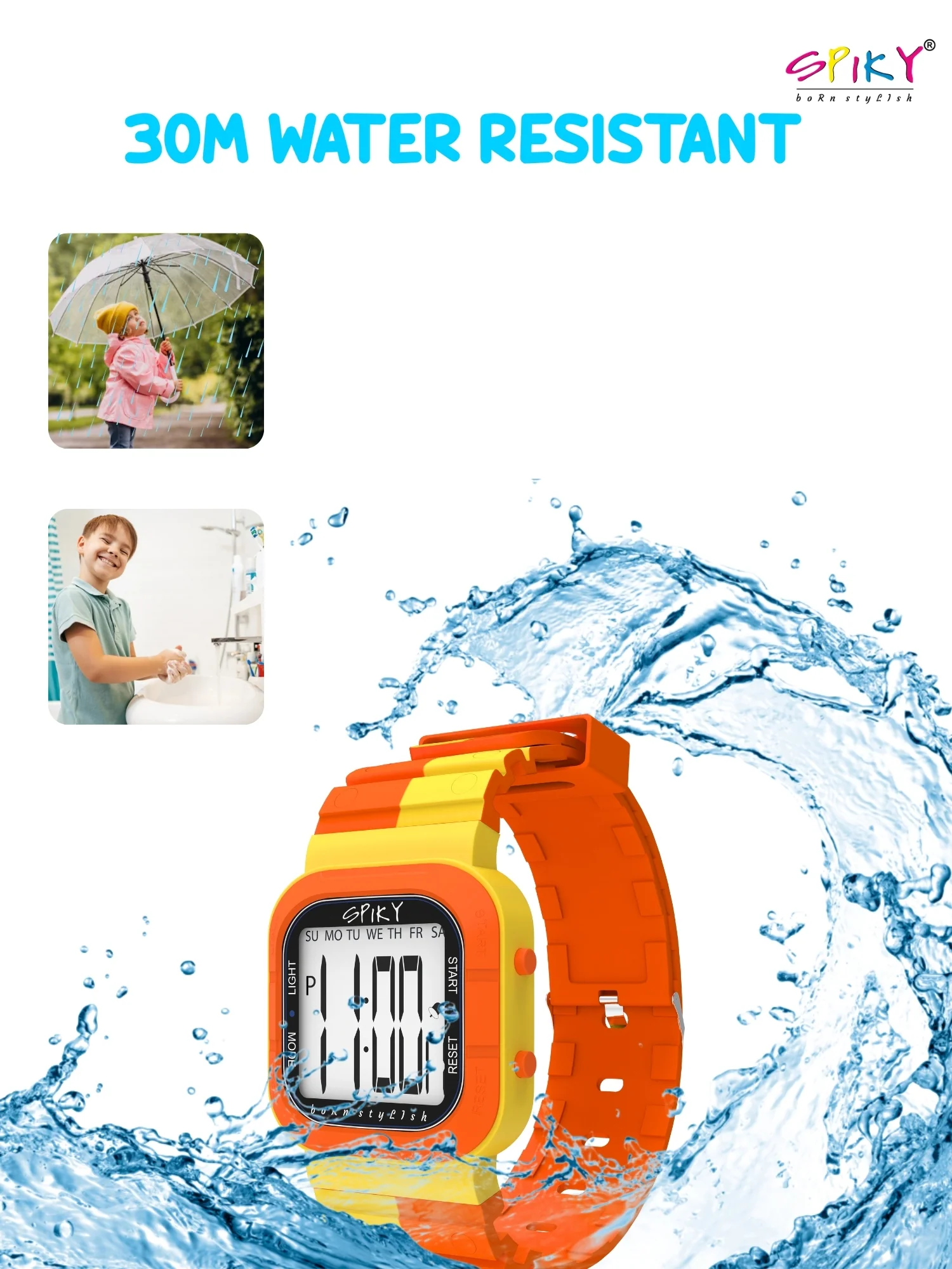 Spiky Multi-functional Digital Watch for Kids Boys and Girls EVA45 - Image 13