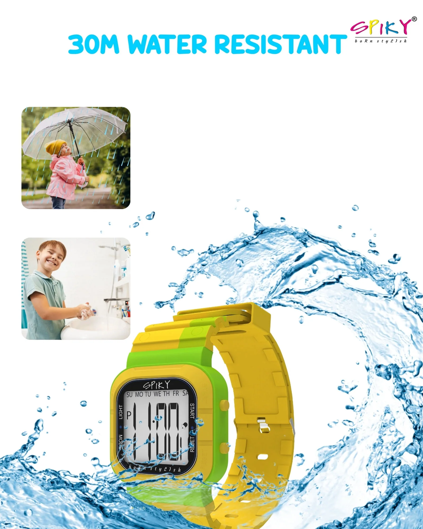Spiky Multi-functional Digital Watch for Kids Boys and Girls EVA45 - Image 20