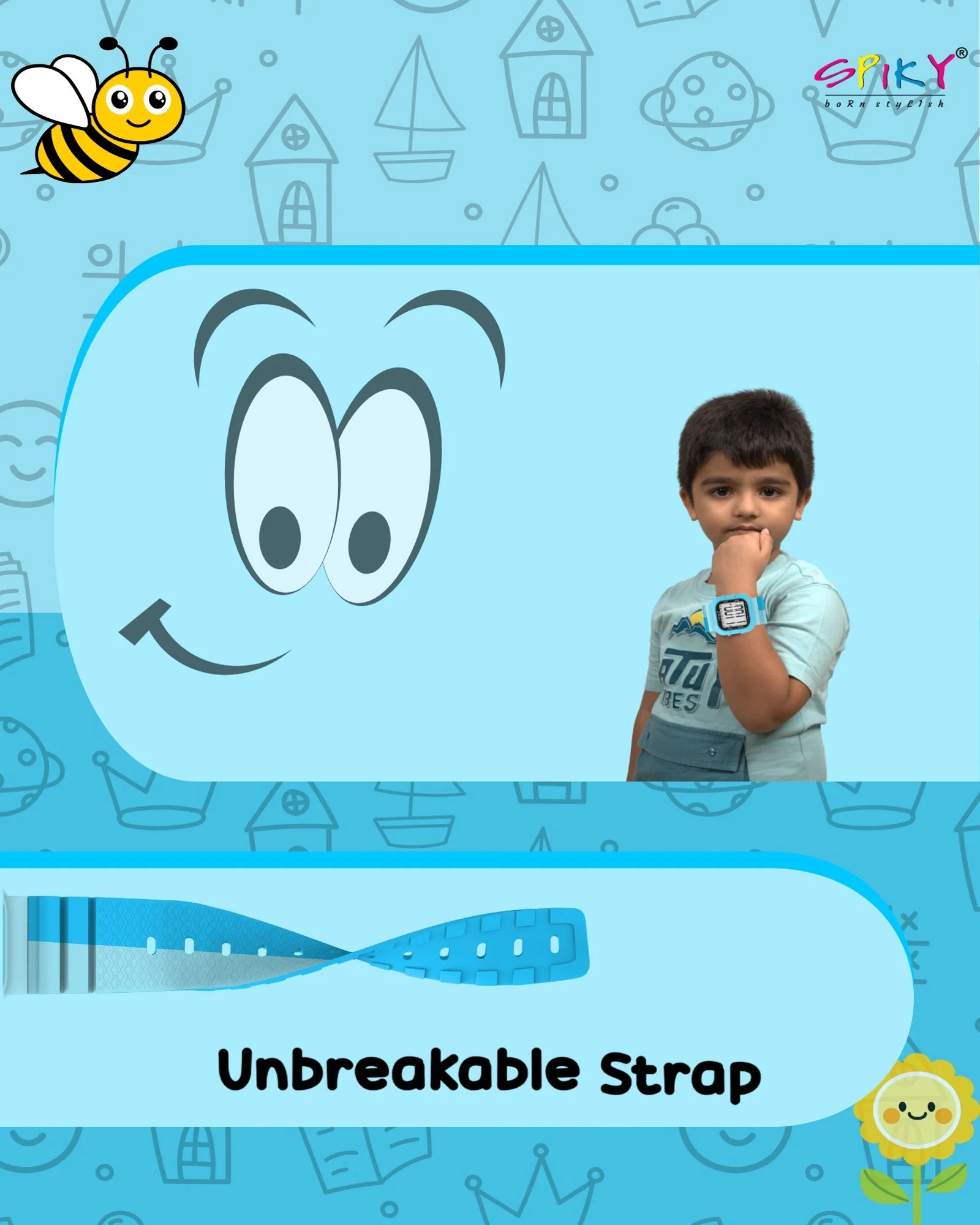 Spiky Multi-functional Digital Watch for Kids Boys and Girls EVA45 - Image 27