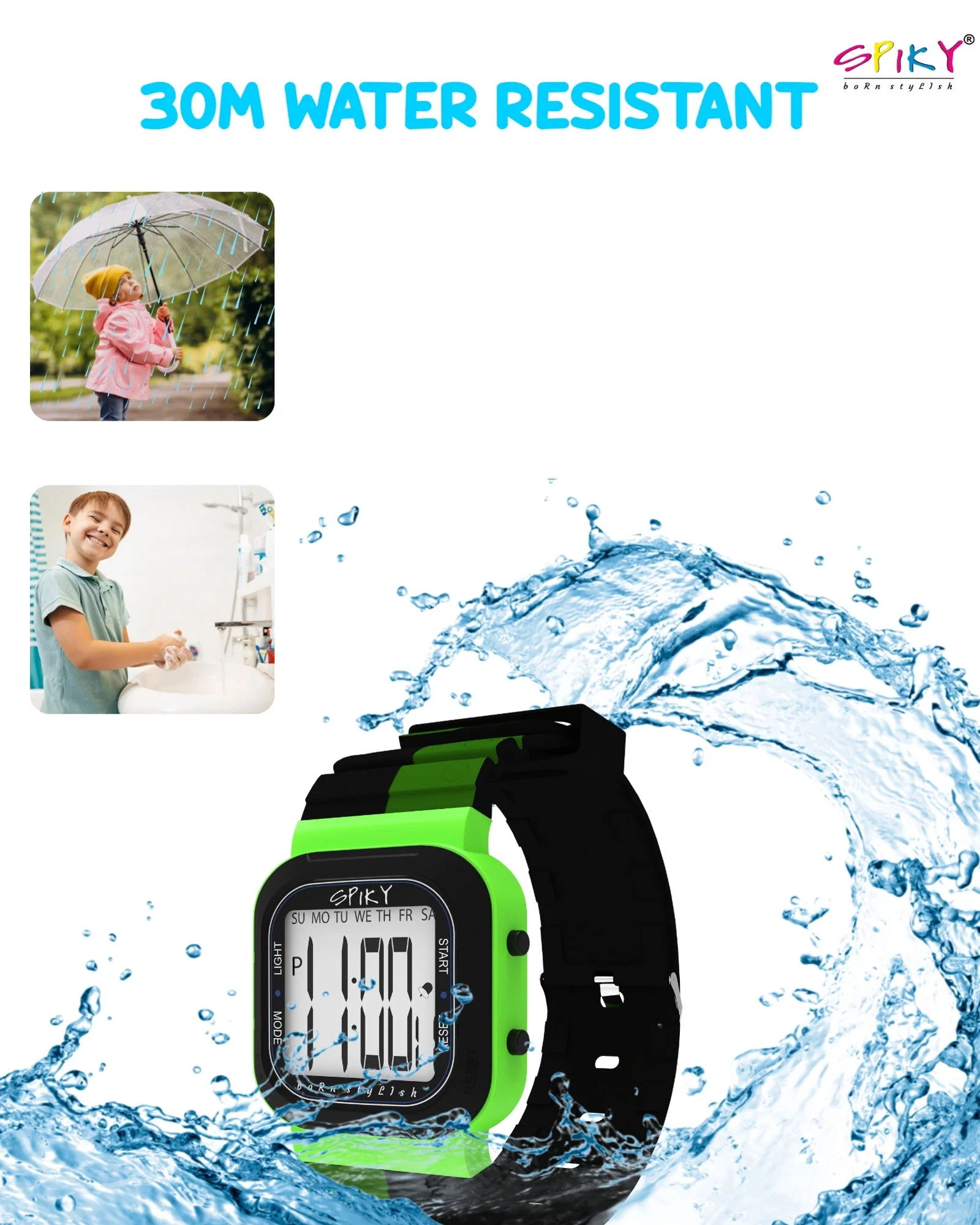 Spiky Multi-functional Digital Watch for Kids Boys and Girls EVA45 - Image 41