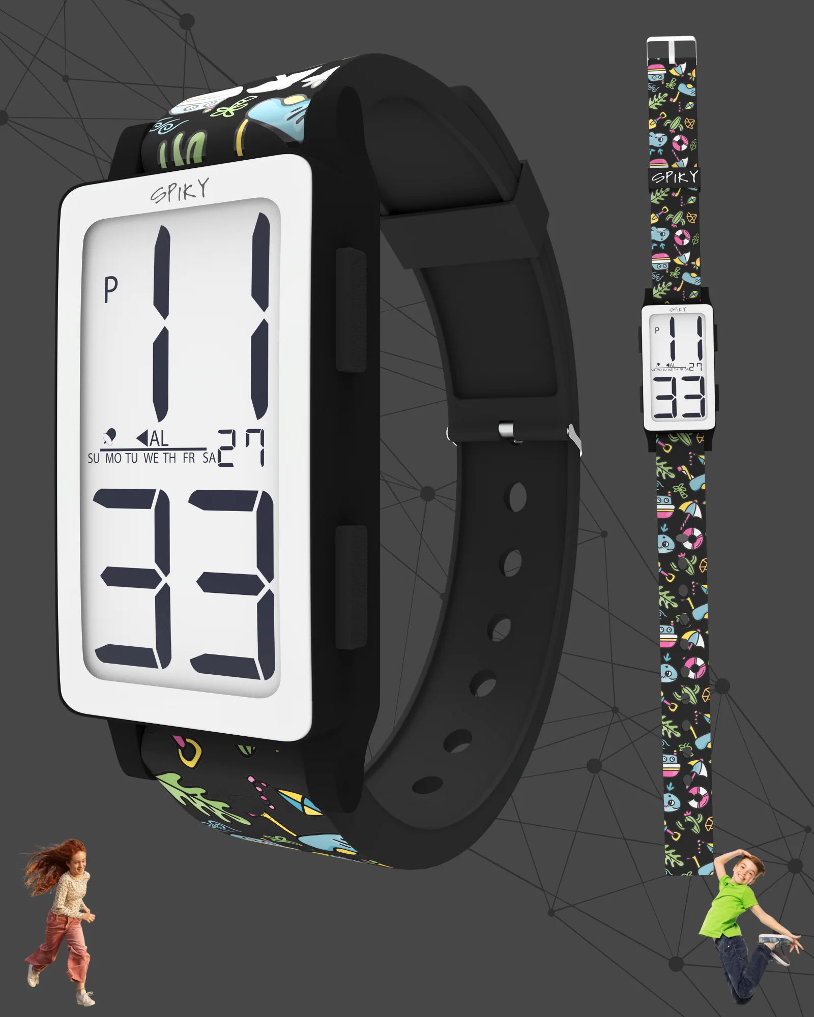 Spiky Multi-functional Digital Sports Watch for Kids EVA46 - Image 9