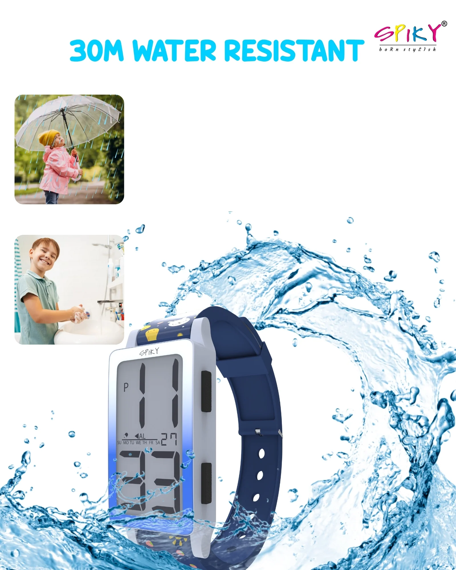 Spiky Multi-functional Digital Sports Watch for Kids EVA46 - Image 14