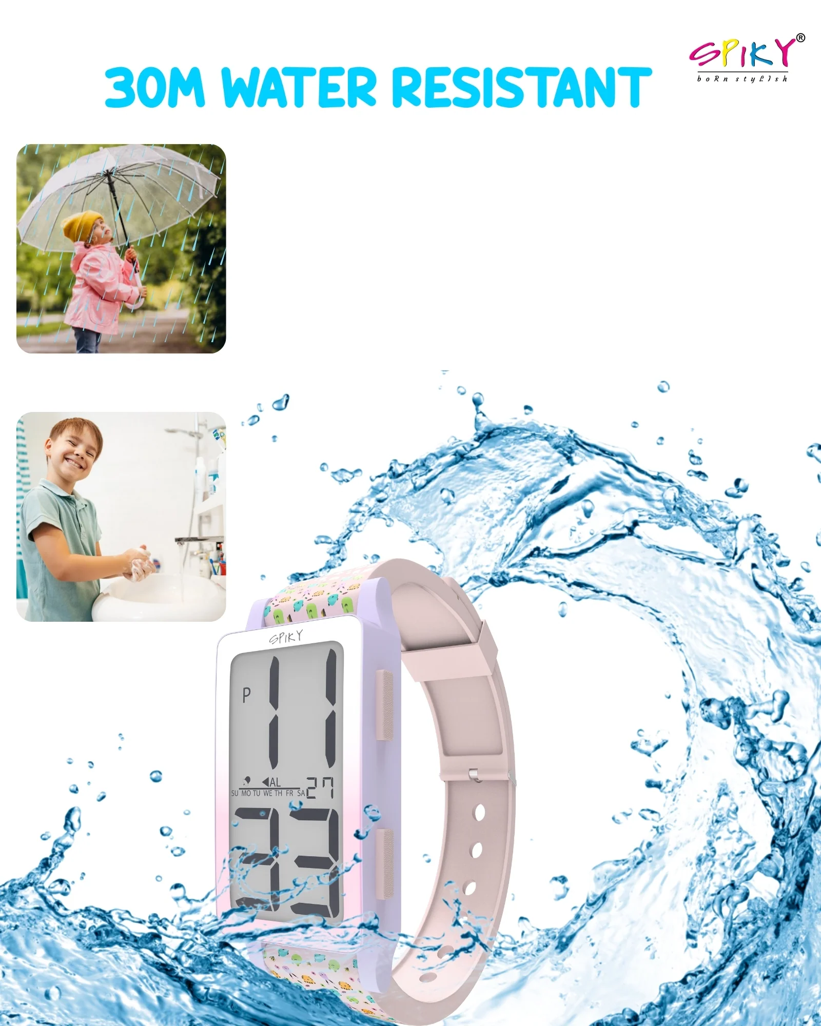 Spiky Multi-functional Digital Sports Watch for Kids EVA46 - Image 22