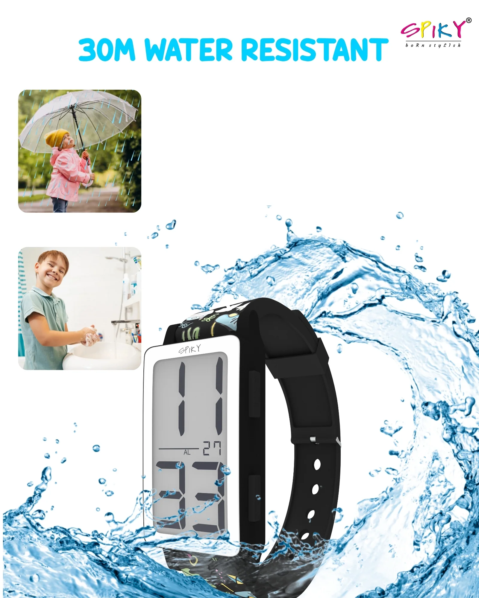 Spiky Multi-functional Digital Sports Watch for Kids EVA46 - Image 6