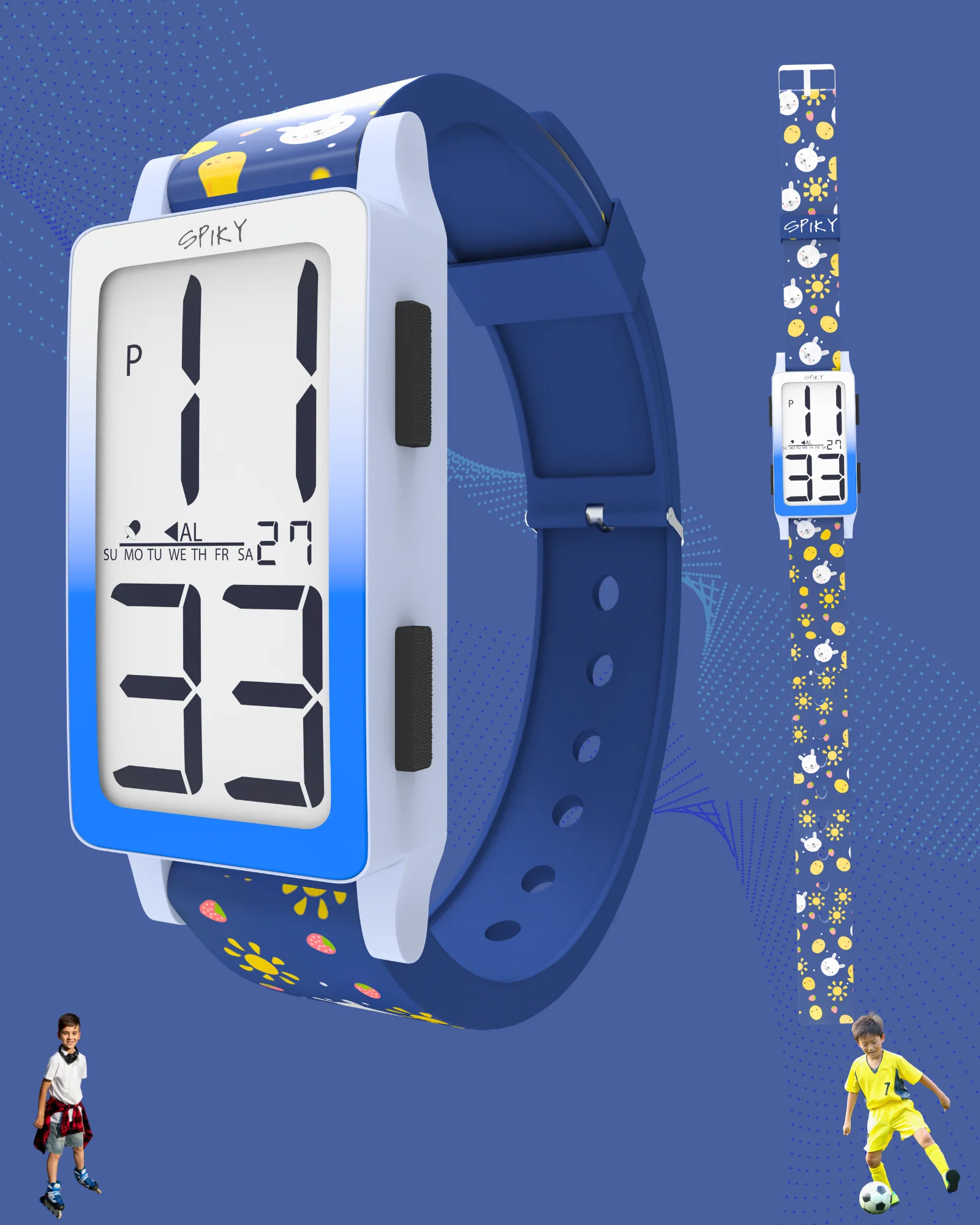 Spiky Multi-functional Digital Sports Watch for Kids EVA46 - Image 9
