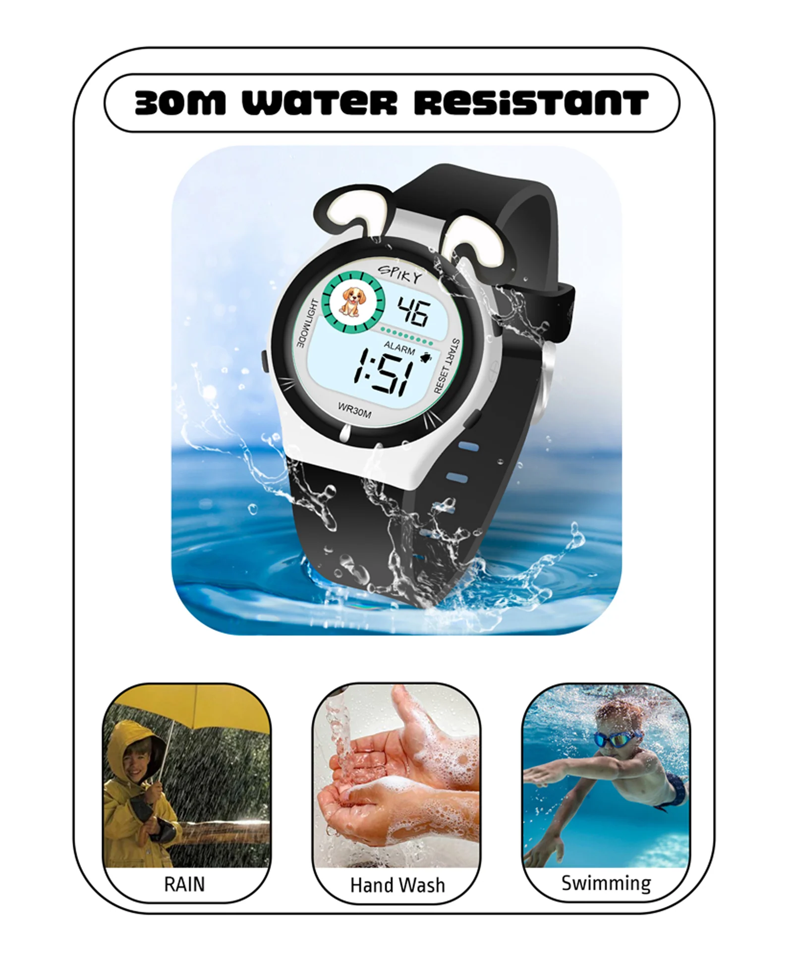 Spiky Eva26 Fun Digital Watch for Kids - Image 48