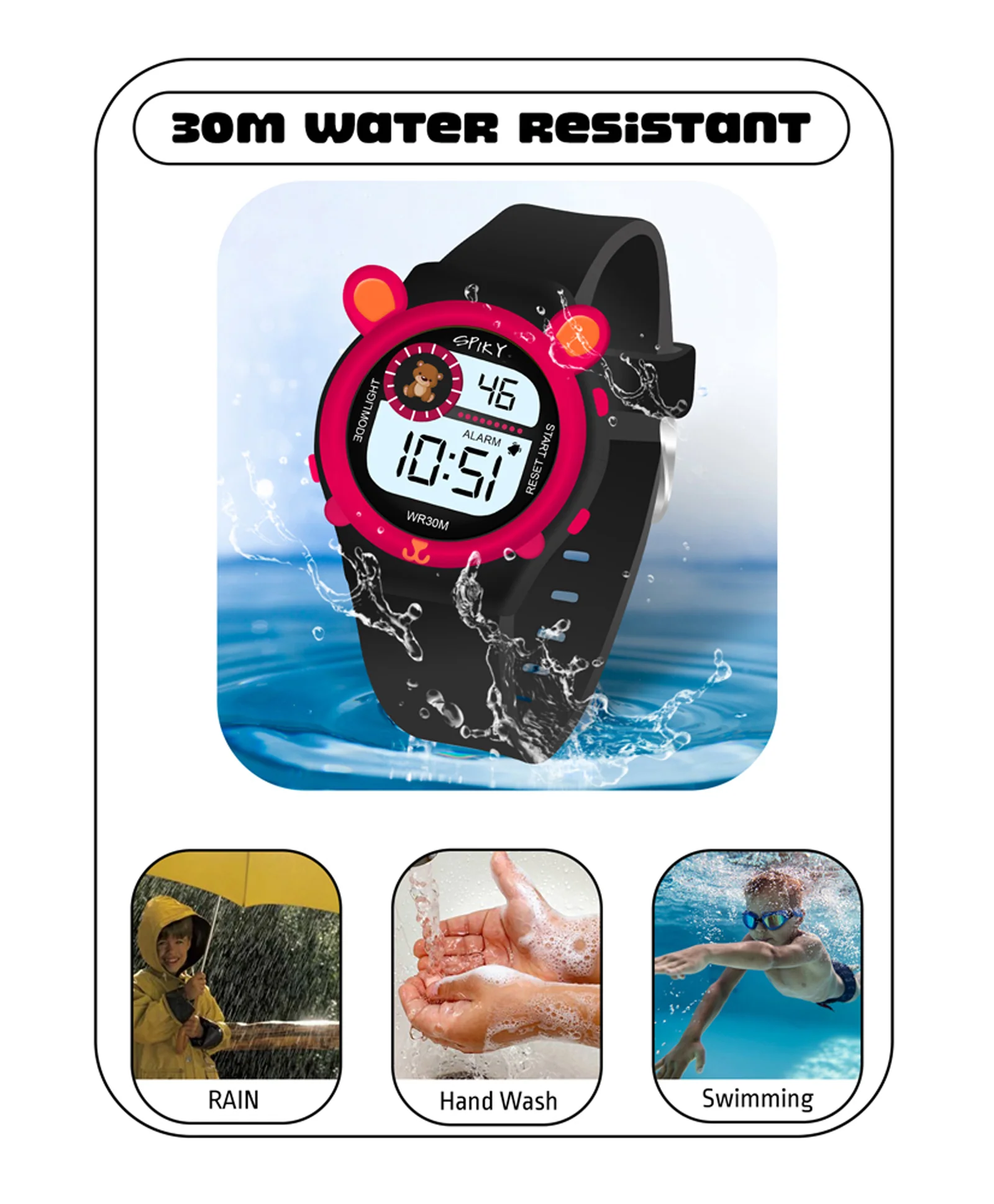 Spiky Eva26 Fun Digital Watch for Kids - Image 70