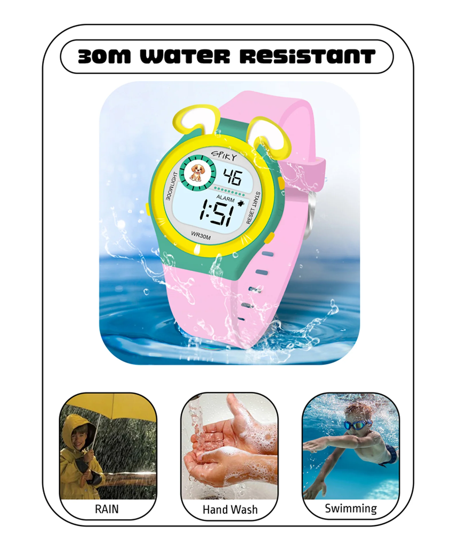 Spiky Eva26 Fun Digital Watch for Kids - Image 48