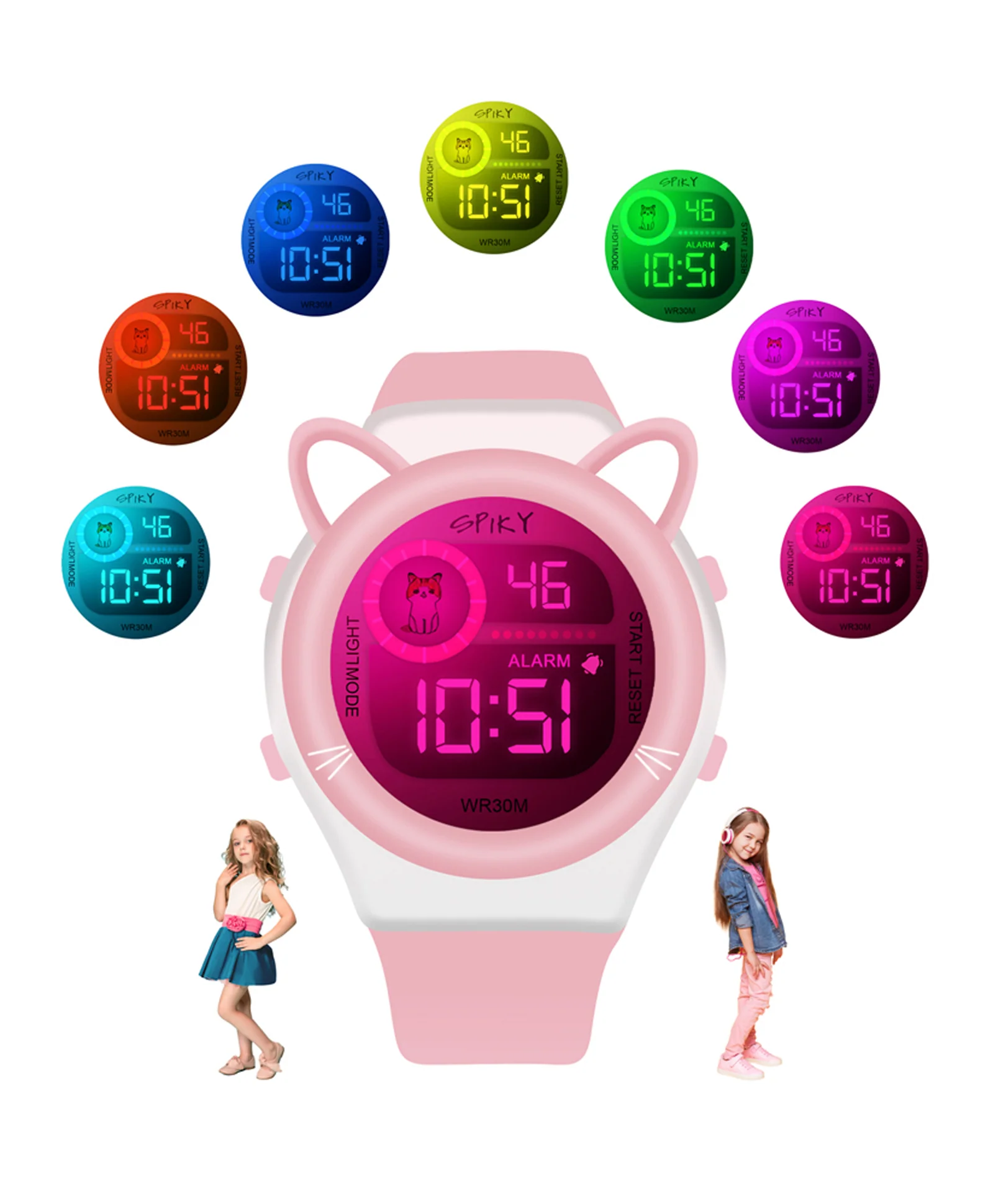 Spiky Eva26 Fun Digital Watch for Kids - Image 33