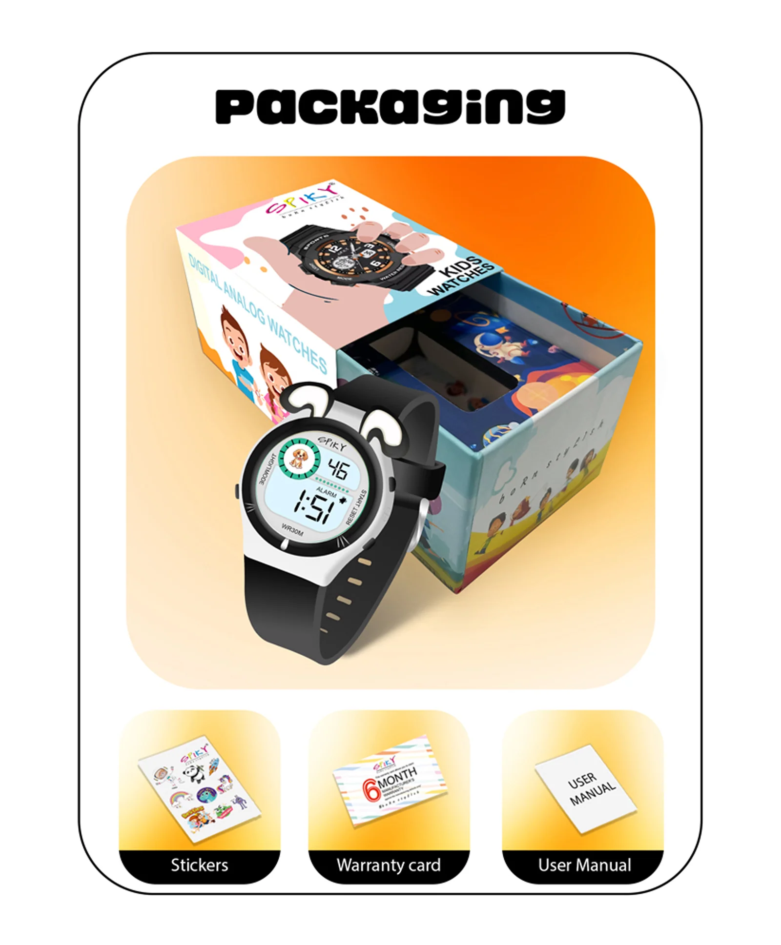 Spiky Eva26 Fun Digital Watch for Kids - Image 11